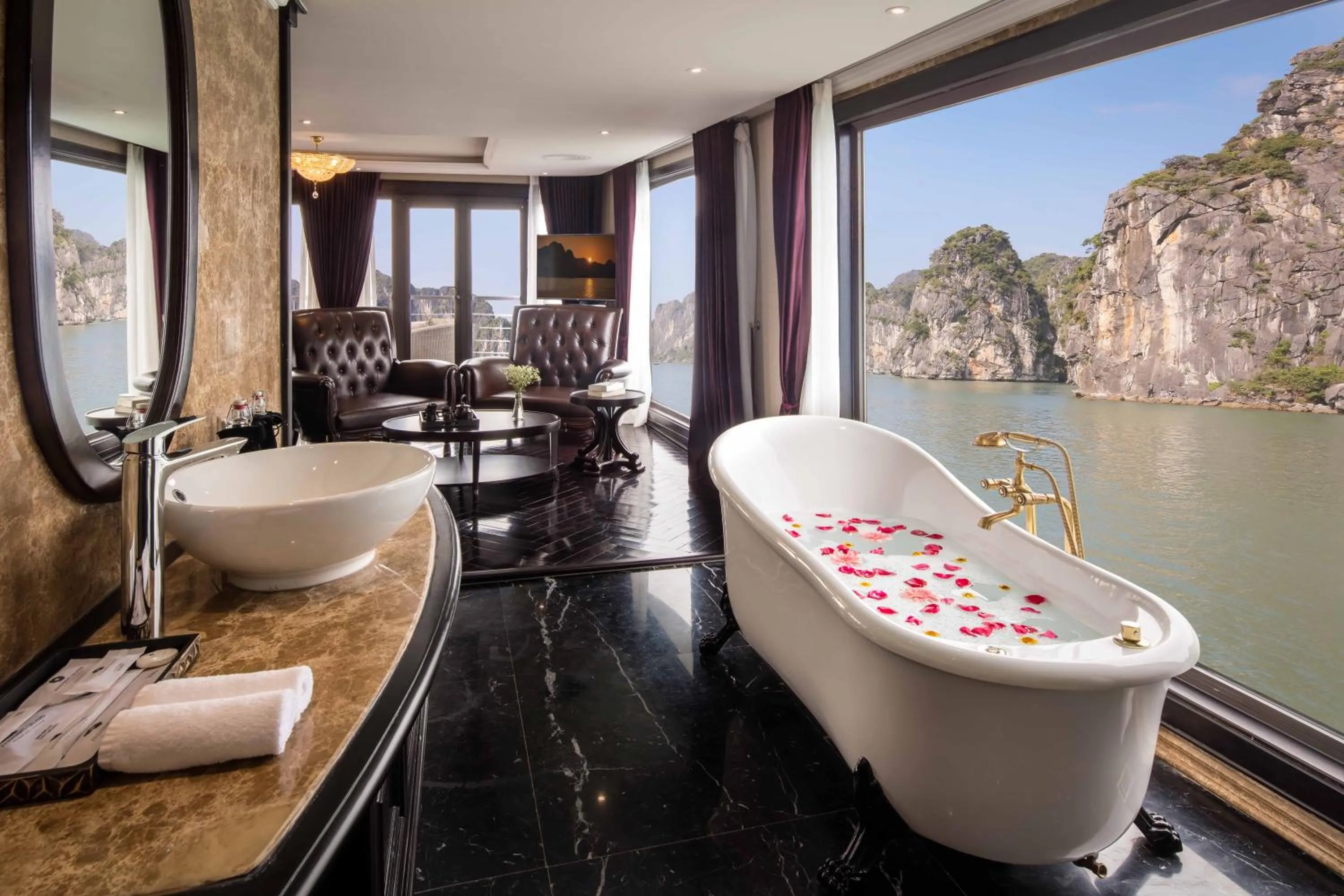 Bathroom in Ambassador Cruise Halong Bay