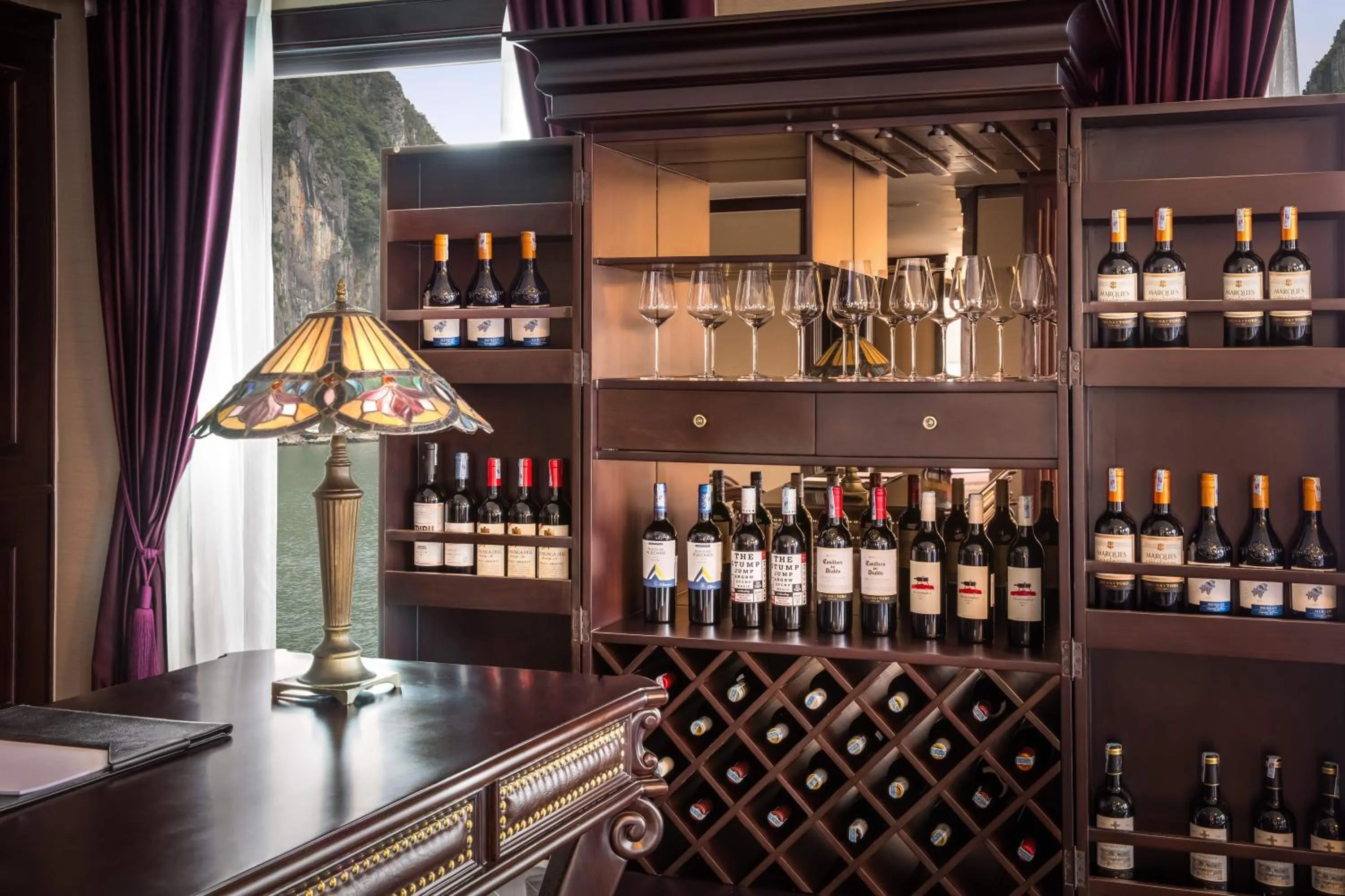 Living room in Ambassador Cruise Halong Bay