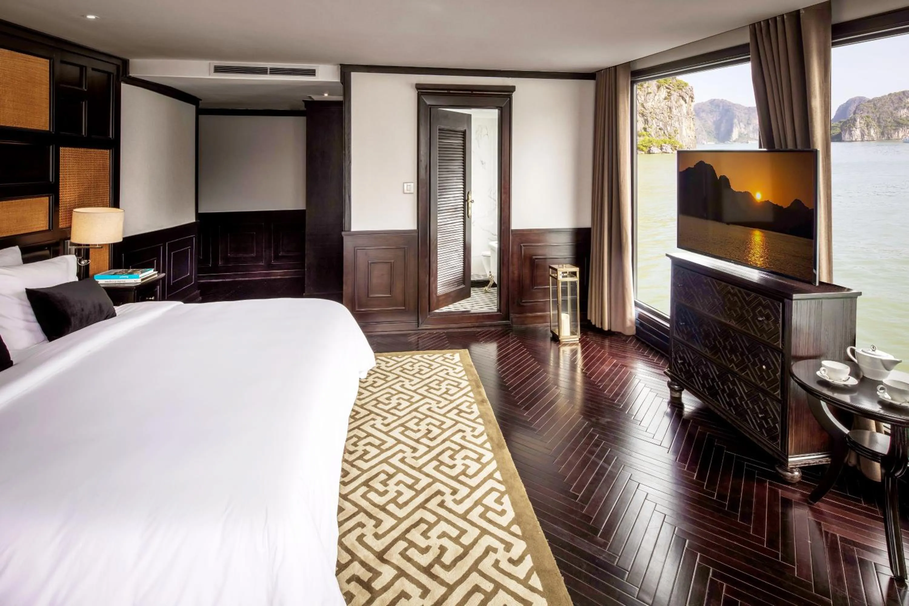 Photo of the whole room, Bed in Ambassador Cruise Halong Bay