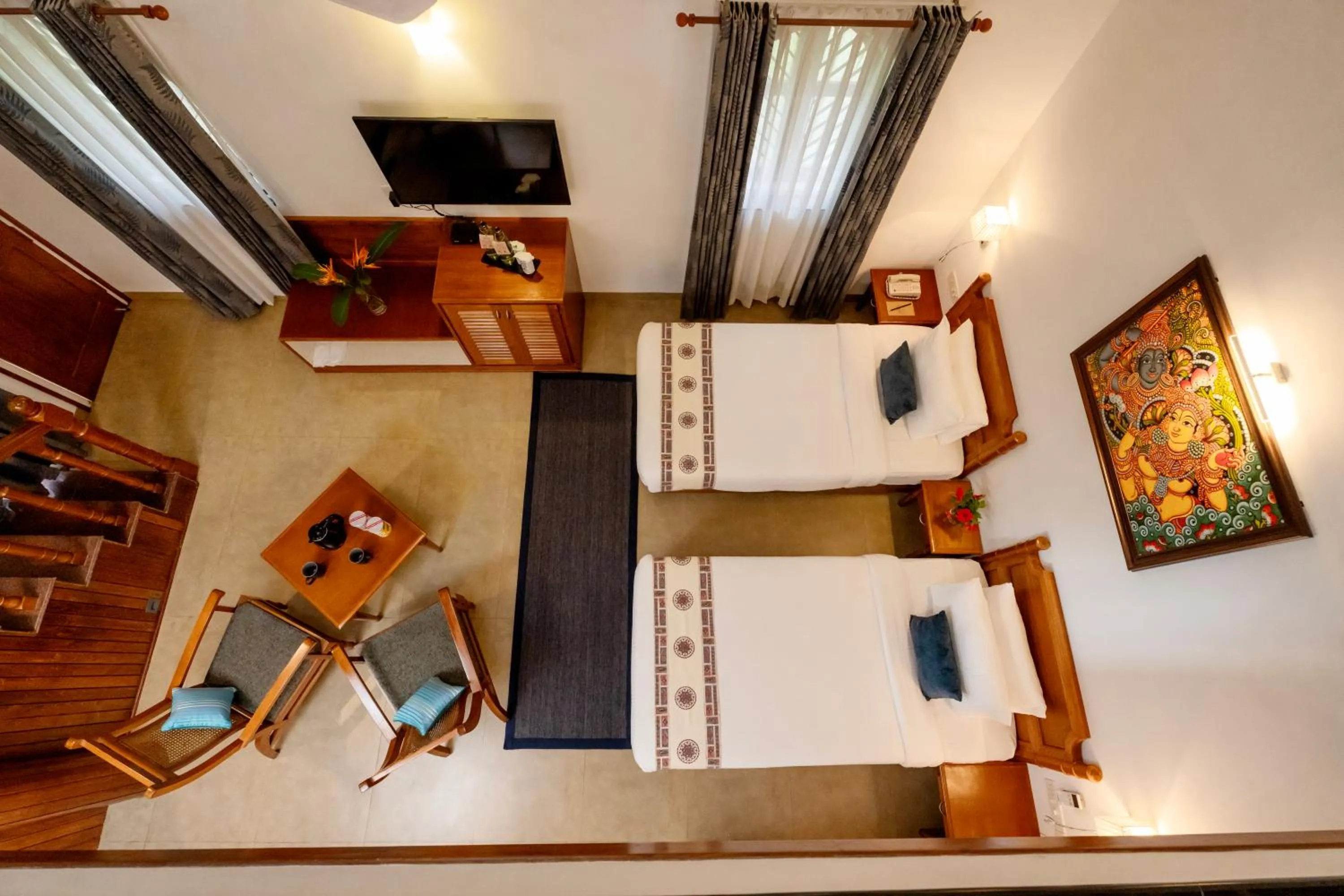 Bed in Backwater Ripples Kumarakom