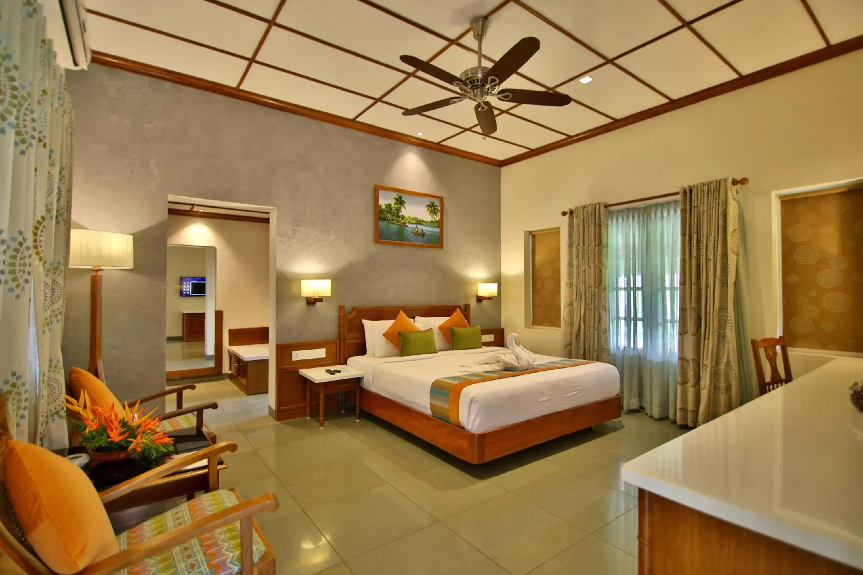 Photo of the whole room, Bed in Backwater Ripples Kumarakom Photo of the whole room, Bed in Backwater Ripples Kumarakom