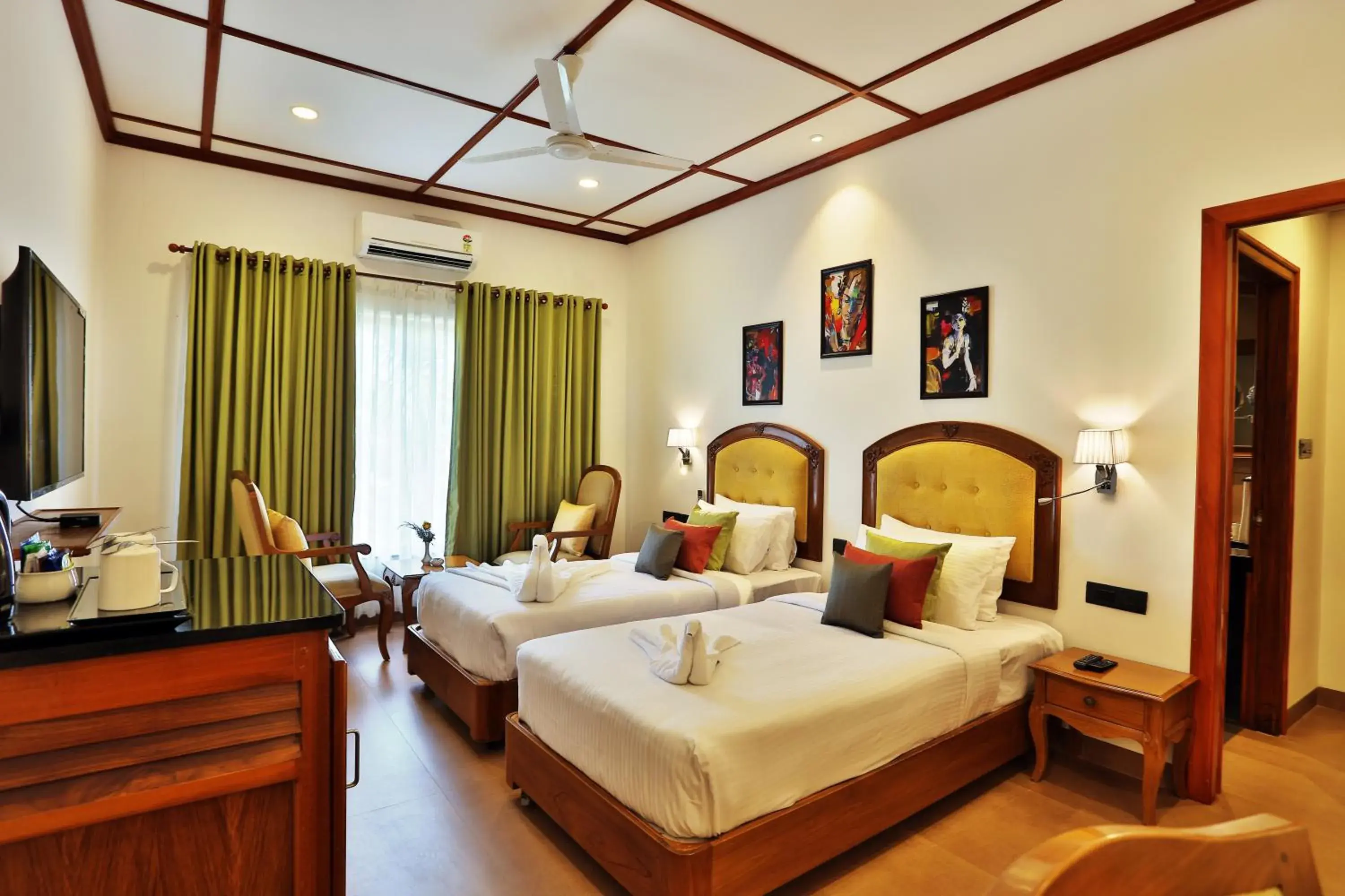 Bed in Backwater Ripples Kumarakom Bed in Backwater Ripples Kumarakom