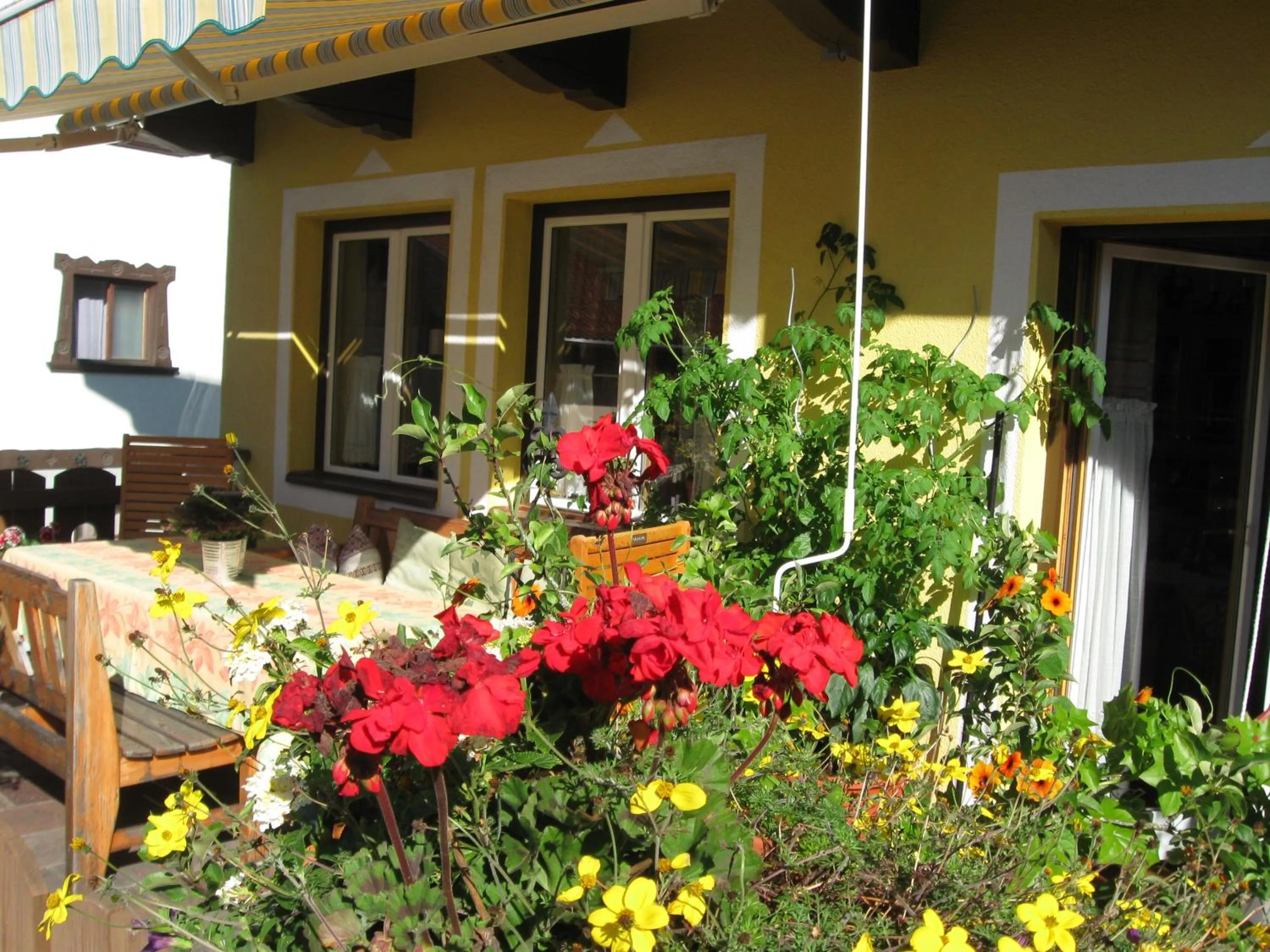 Patio in Hölzl Bed & Breakfast
