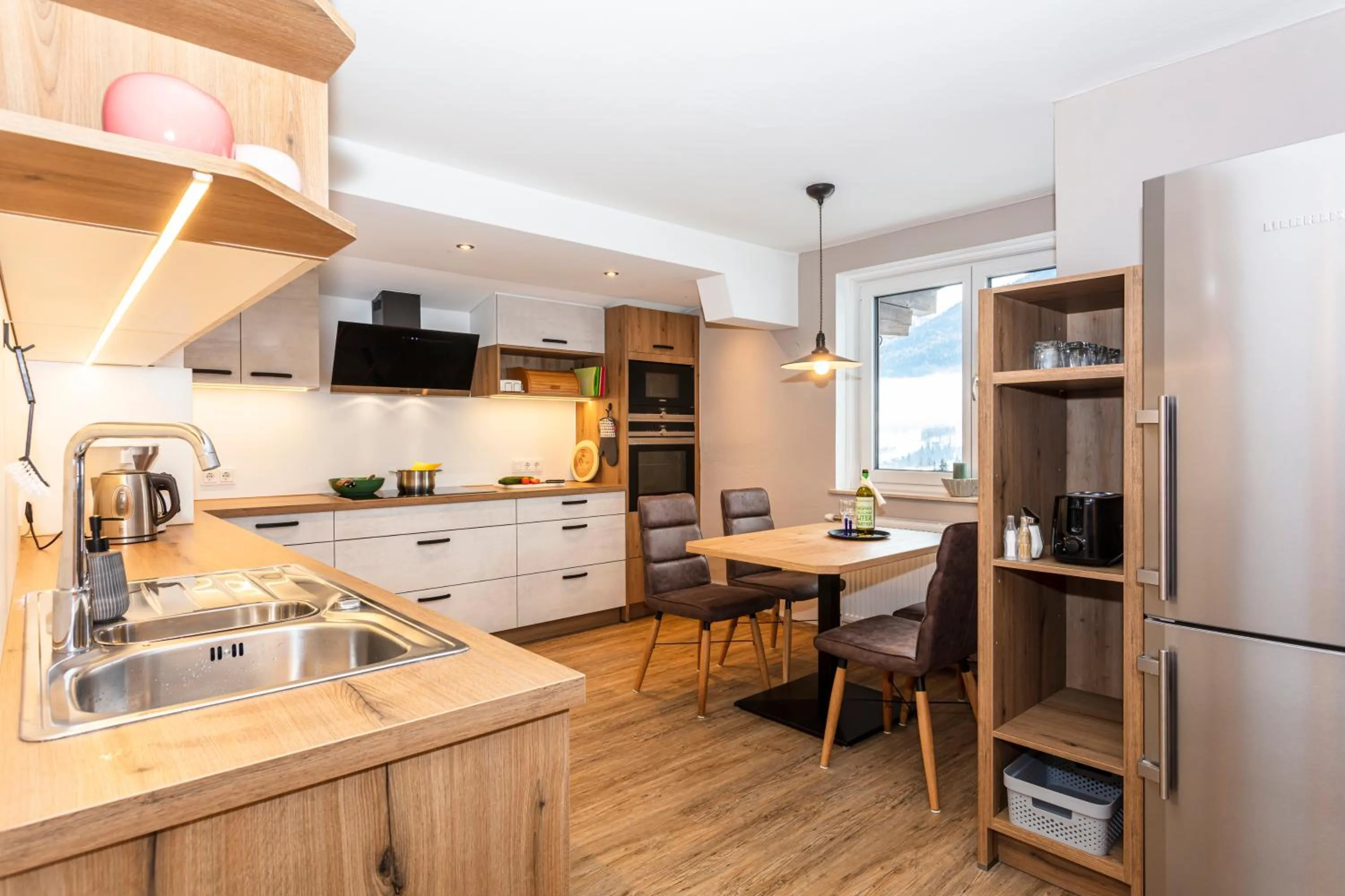 Kitchen or kitchenette in Hölzl Bed & Breakfast