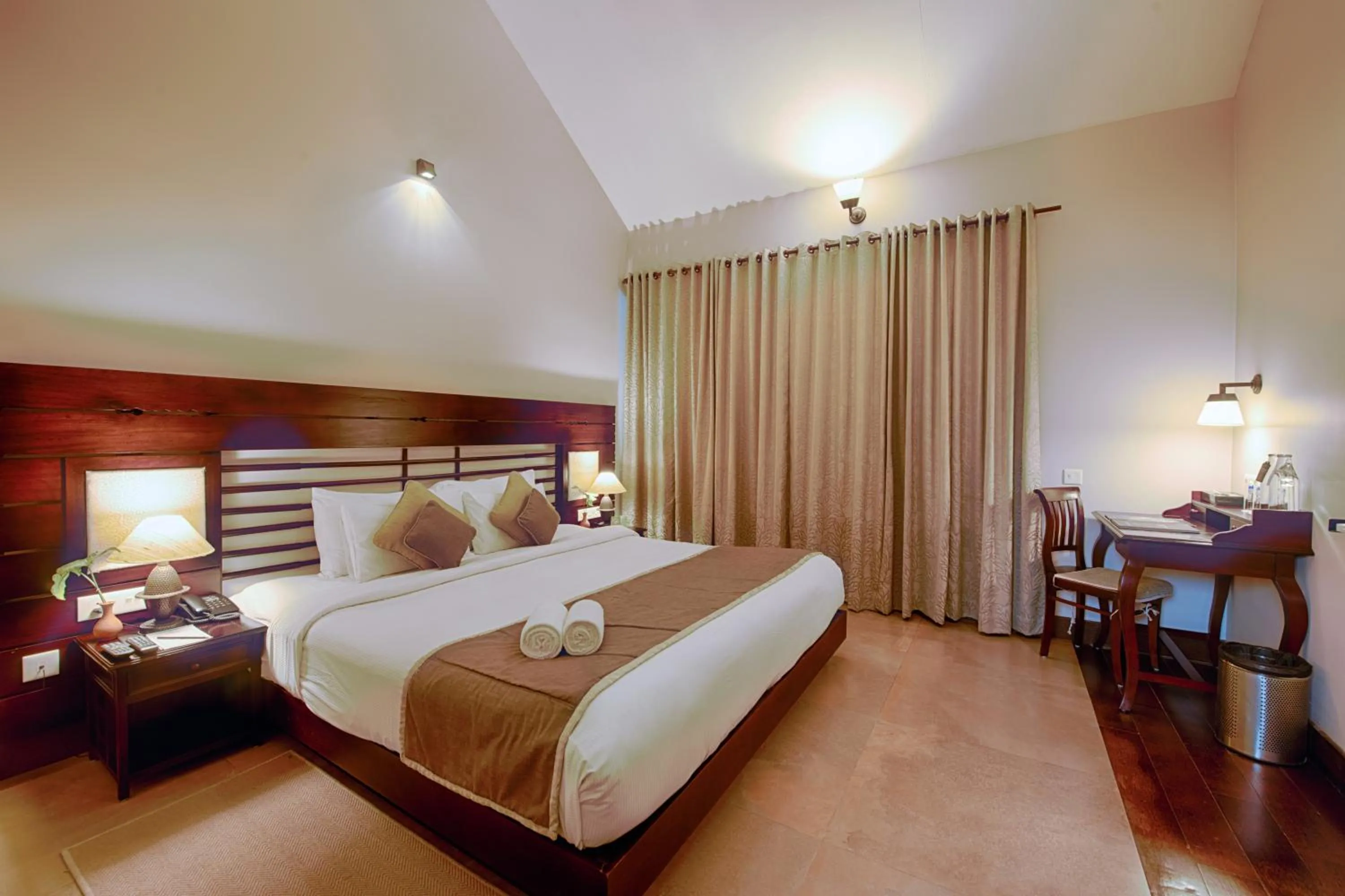 Photo of the whole room, Bed in Greenwoods Resort, Thekkady
