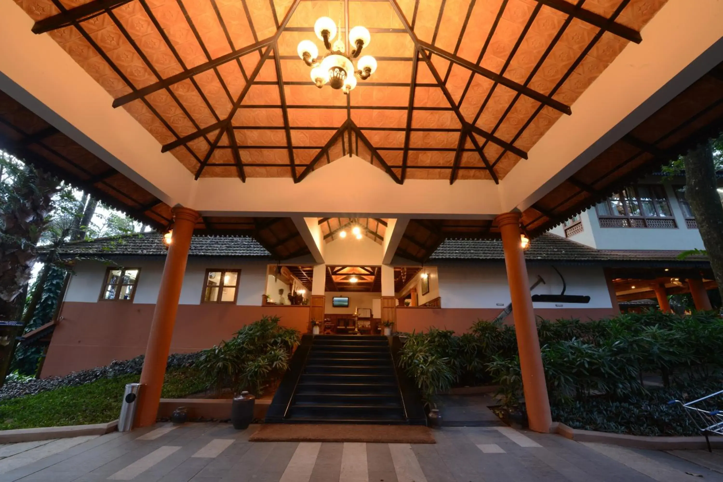 Facade/entrance in Greenwoods Resort, Thekkady Facade/entrance in Greenwoods Resort, Thekkady