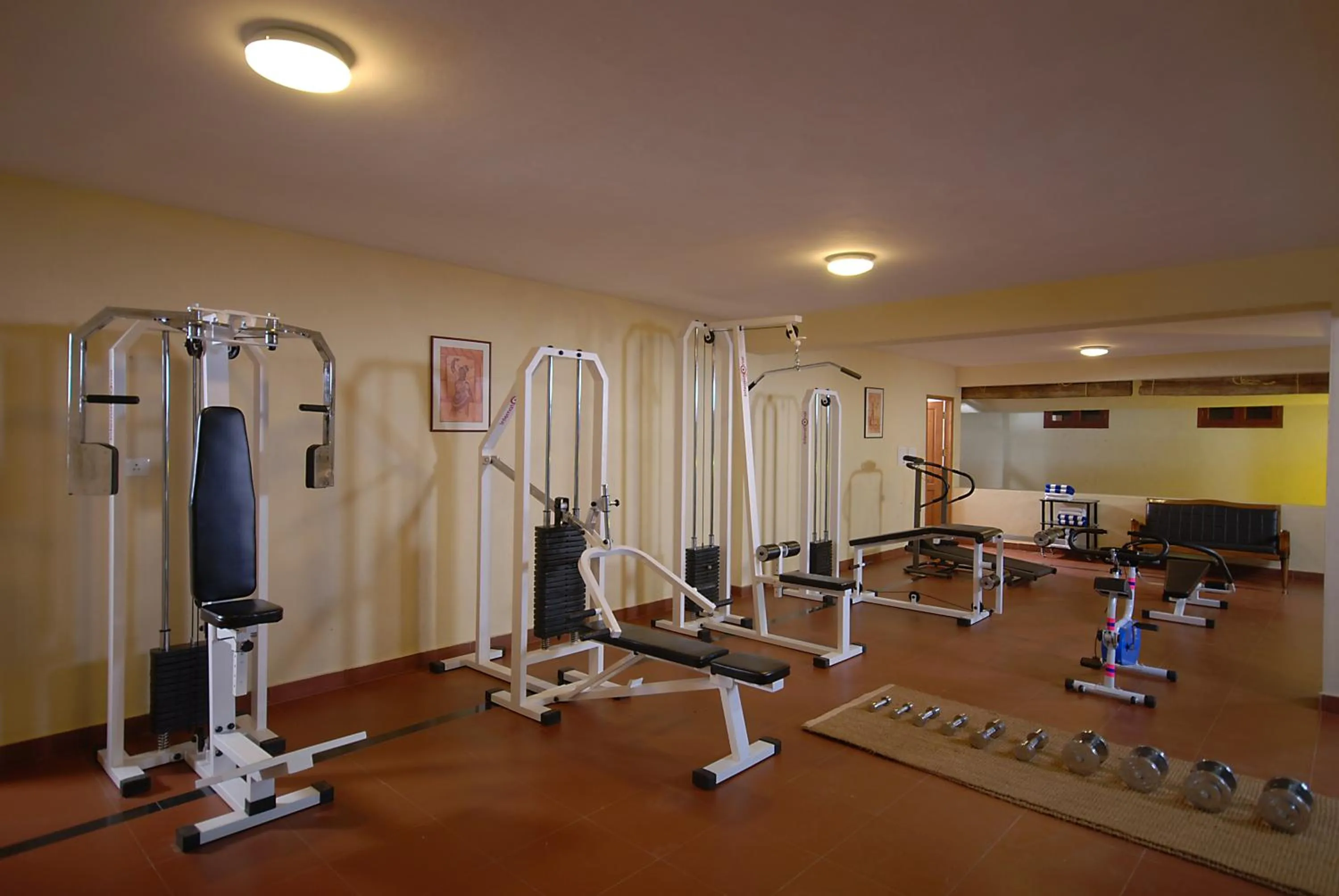 Fitness centre/facilities in Greenwoods Resort, Thekkady