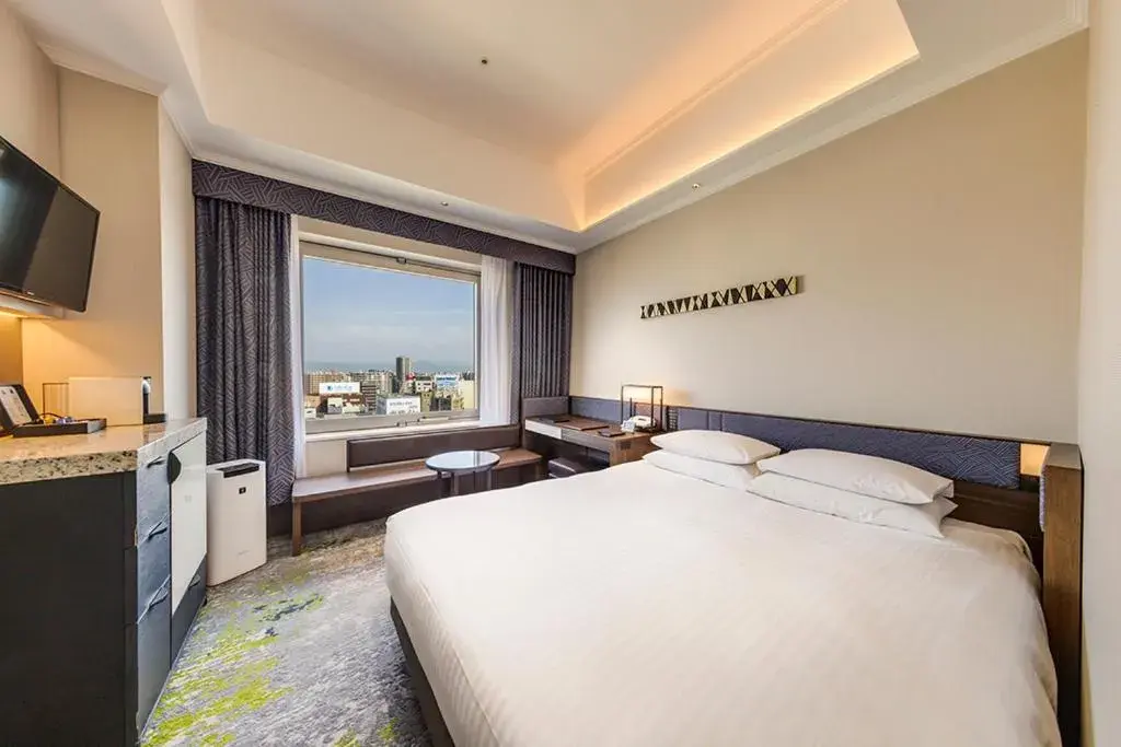 Bed in Hotel Nikko Kumamoto Bed in Hotel Nikko Kumamoto