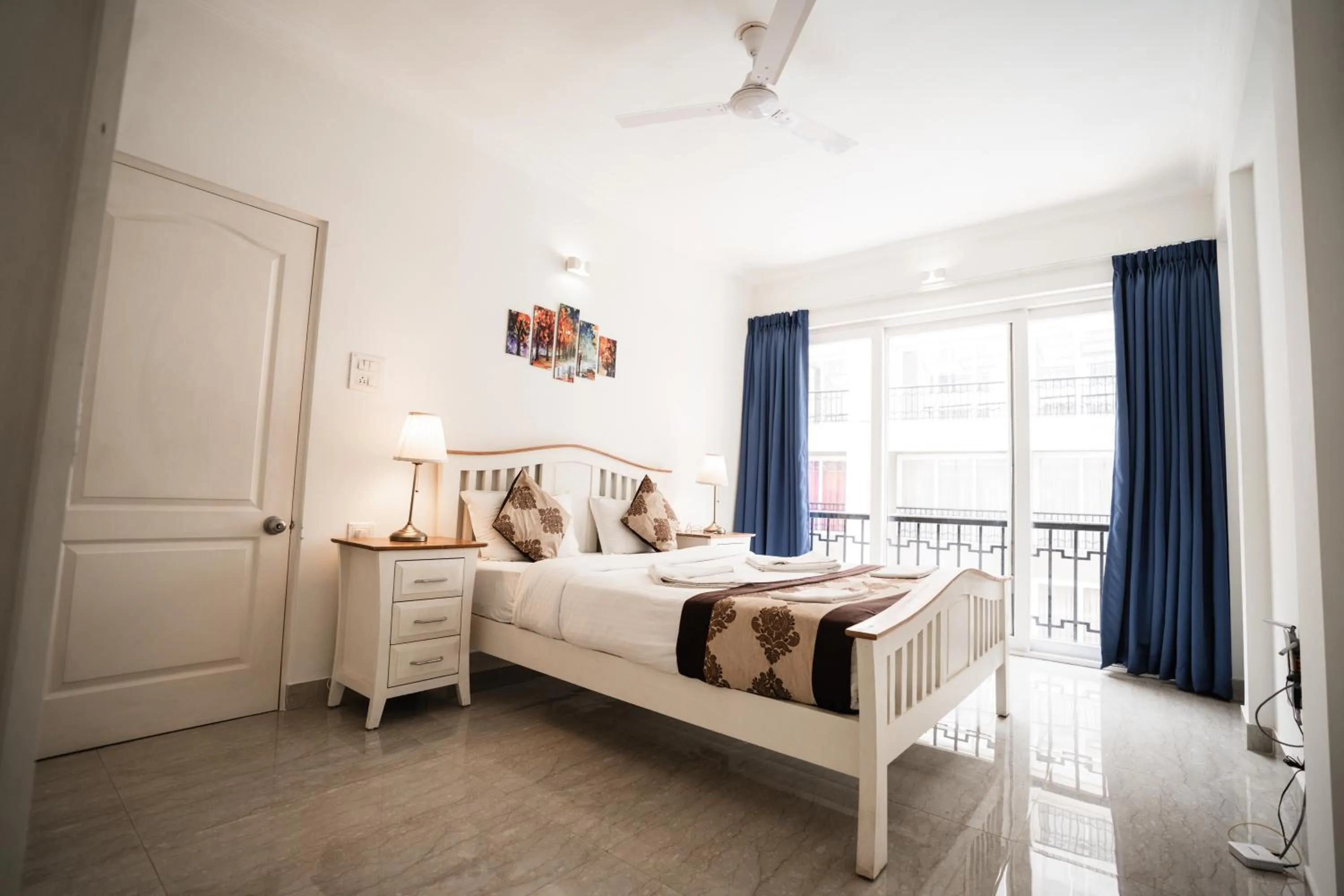 Photo of the whole room, Bed in Bellagio Rezidencia 1 BHK Service Apartments