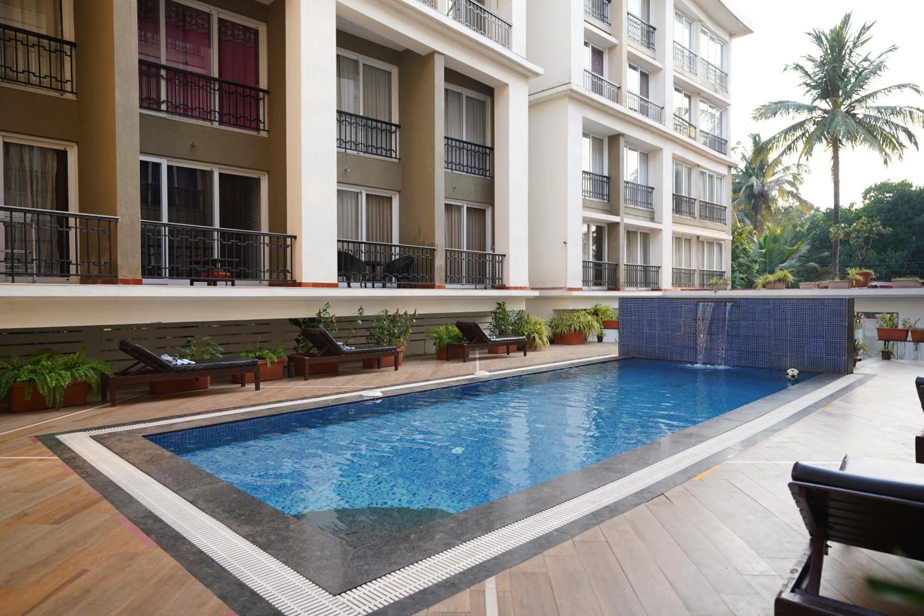 Pool view in Bellagio Rezidencia 1 BHK Service Apartments