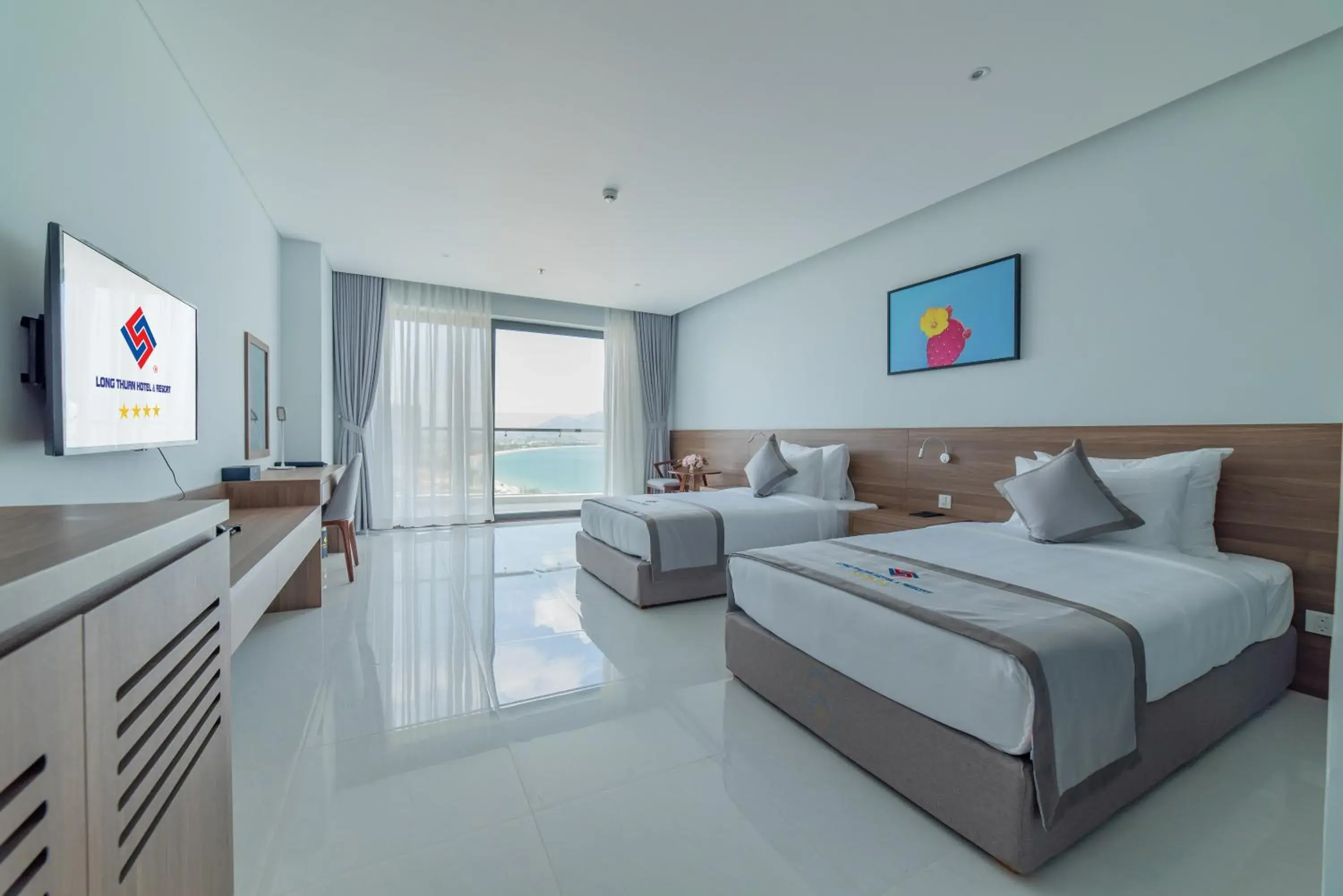 Deluxe Twin Room with Sea View in Long Thuan Hotel & Resort Deluxe Twin Room with Sea View in Long Thuan Hotel & Resort