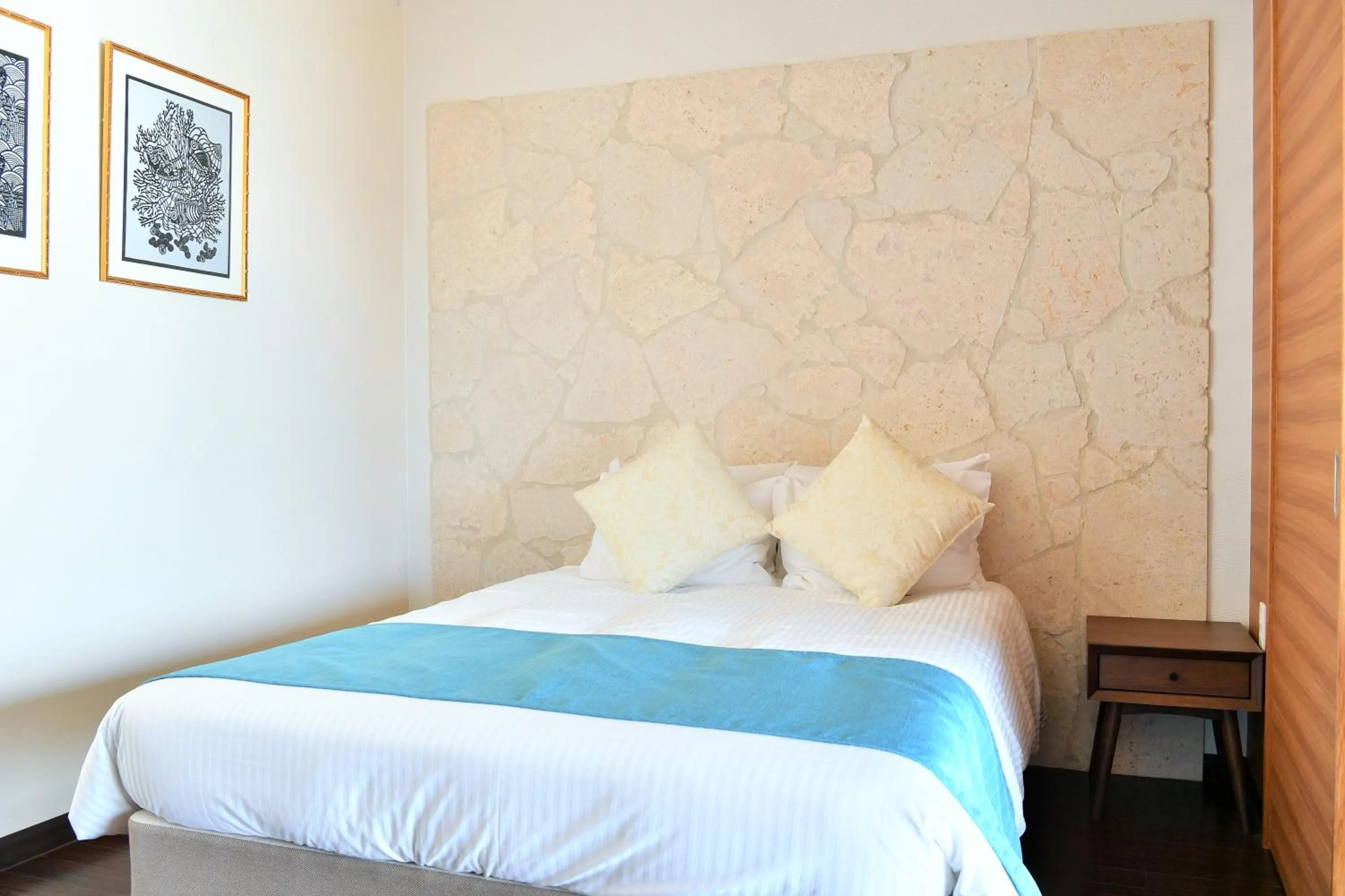 Bedroom, Bed in Churaumi on the Beach Motobu