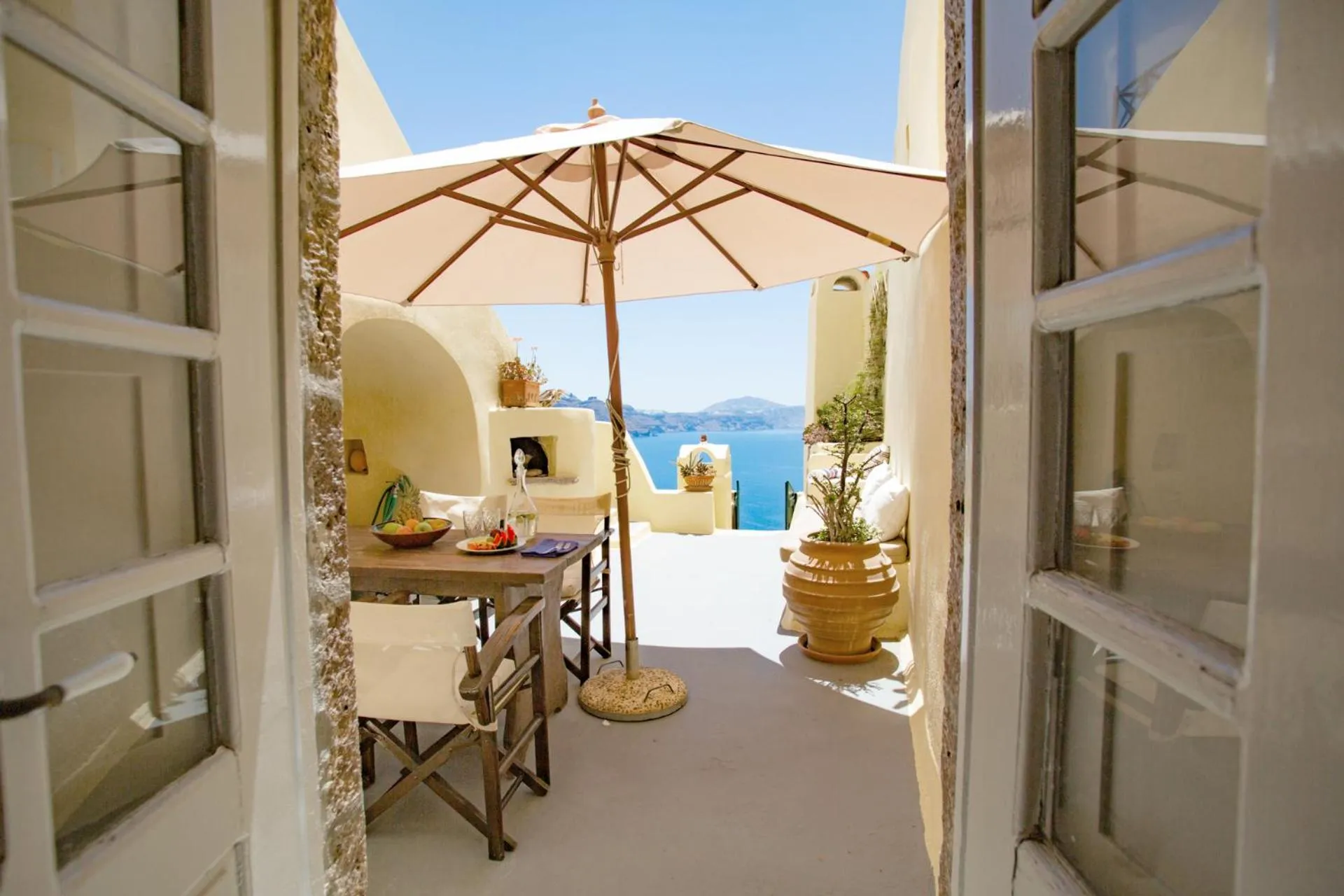 Patio in Zoe Aegeas Traditional houses