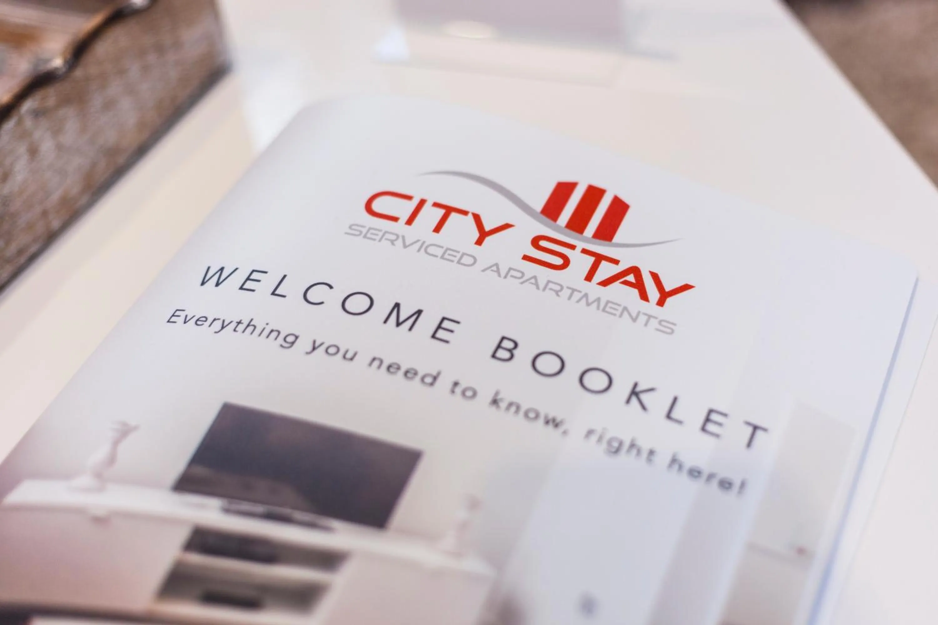 Text overlay in City Stay Apartments - Vizion