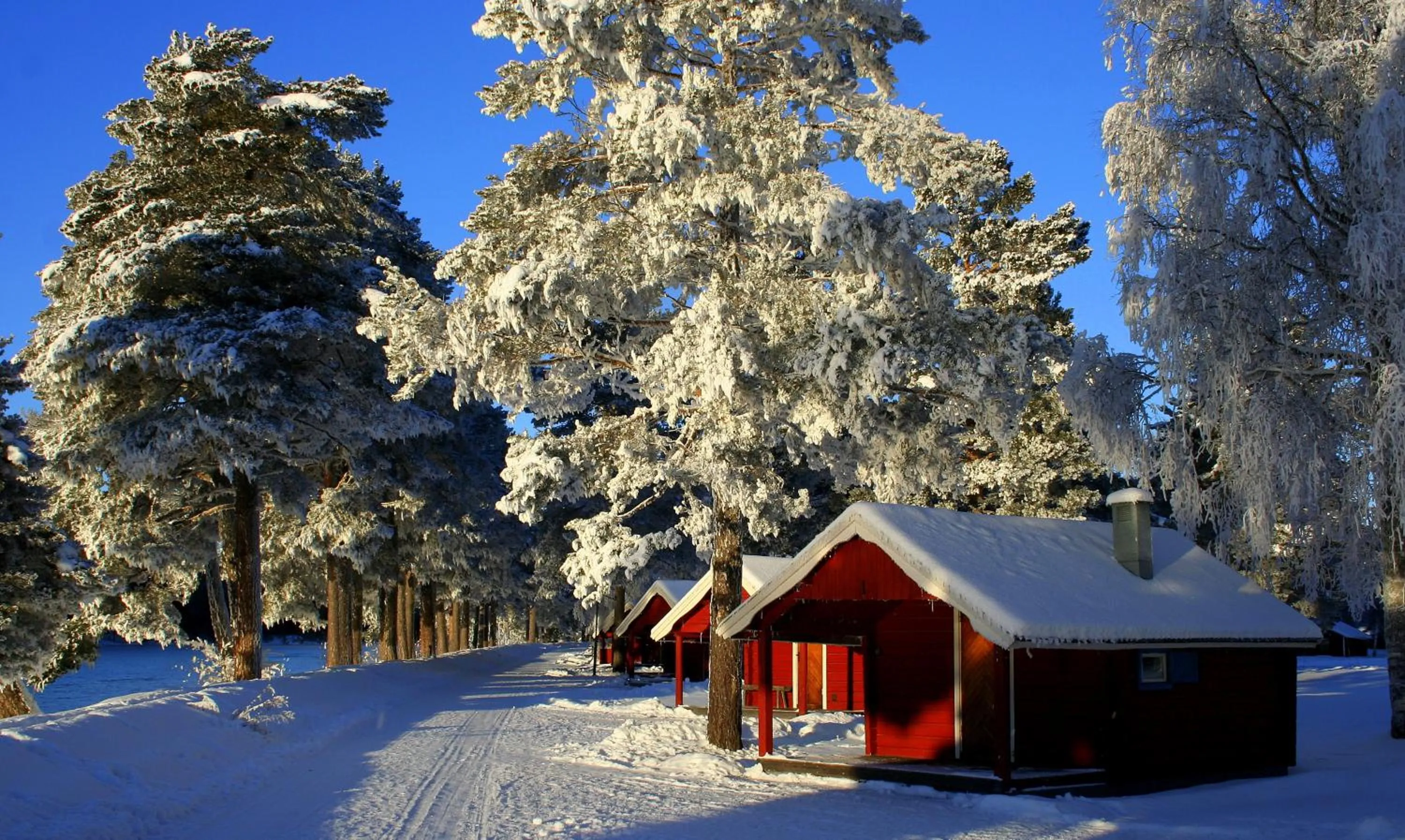 Facade/entrance in Älvdalens Camping