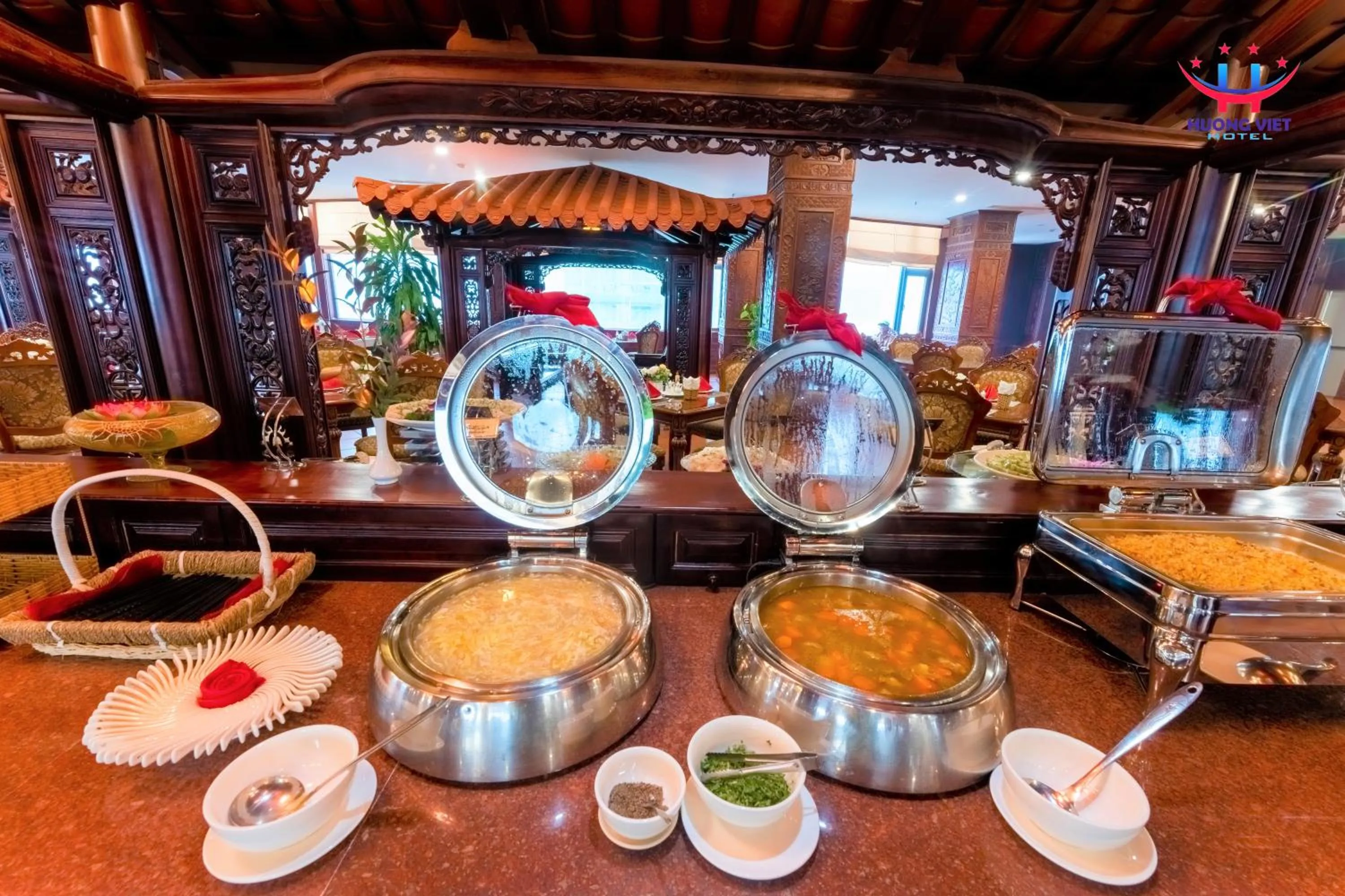 Buffet breakfast in Huong Viet Hotel Quy Nhon - Beachfront