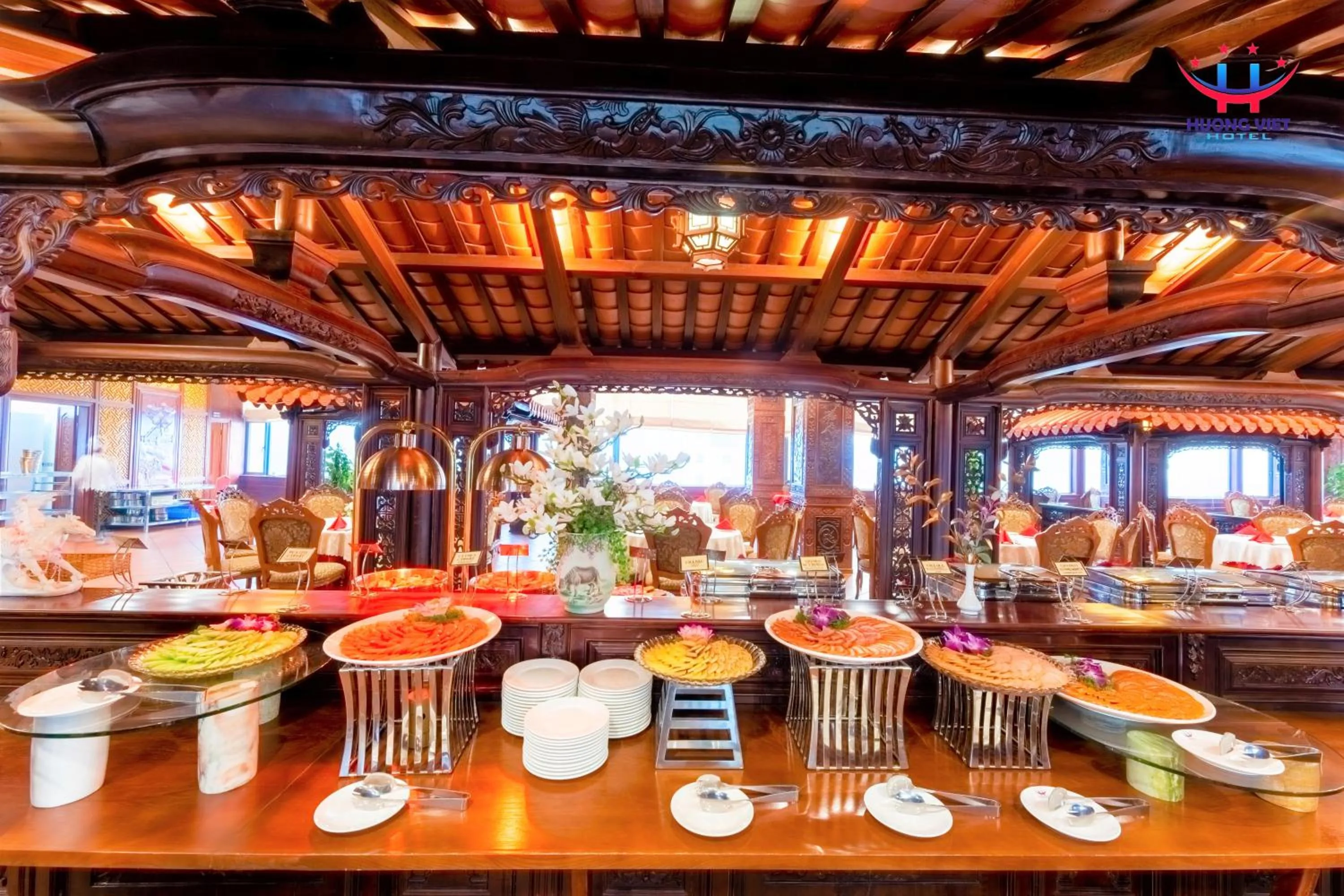 Buffet breakfast in Huong Viet Hotel Quy Nhon - Beachfront