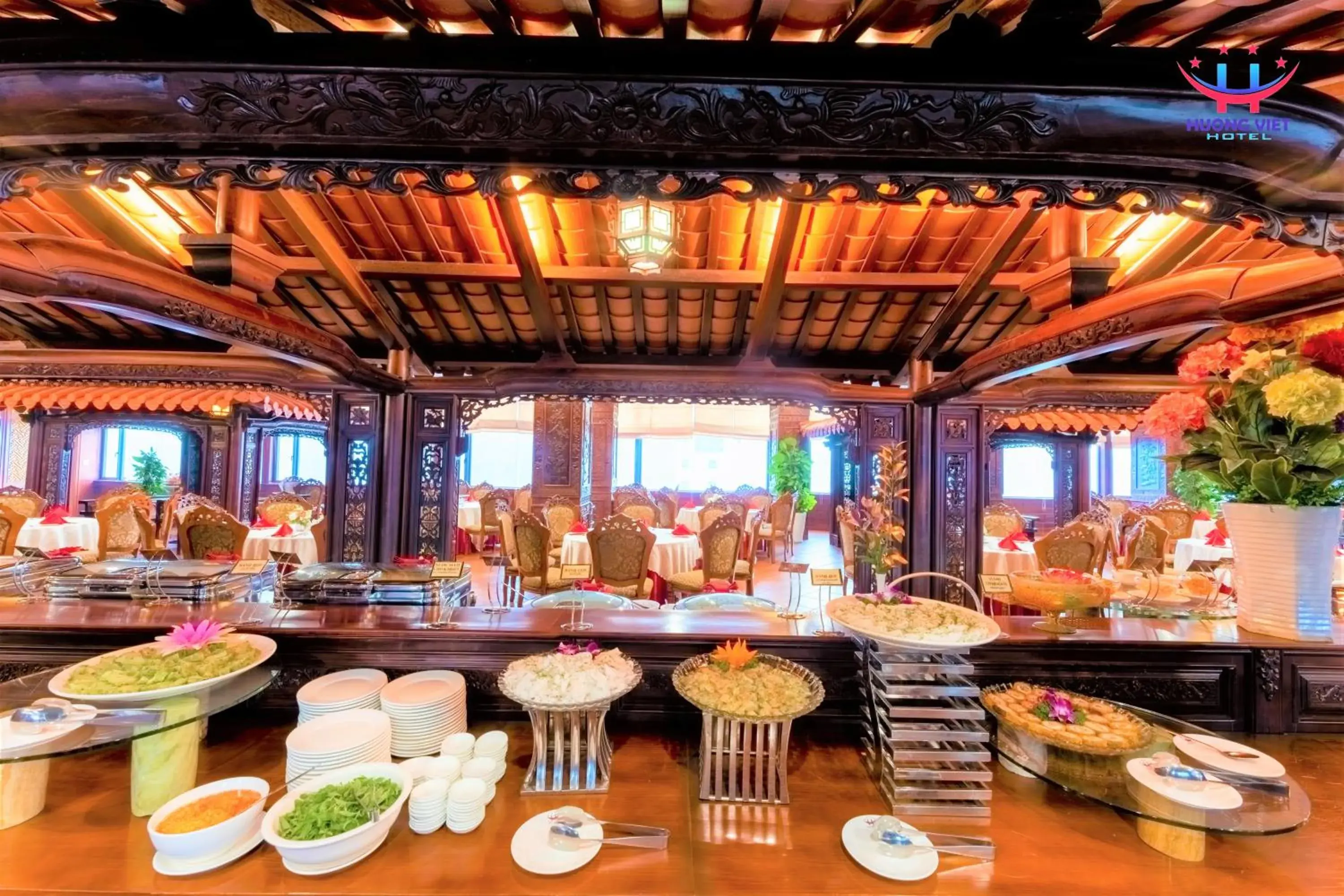 Buffet breakfast in Huong Viet Hotel Quy Nhon - Beachfront Buffet breakfast in Huong Viet Hotel Quy Nhon - Beachfront
