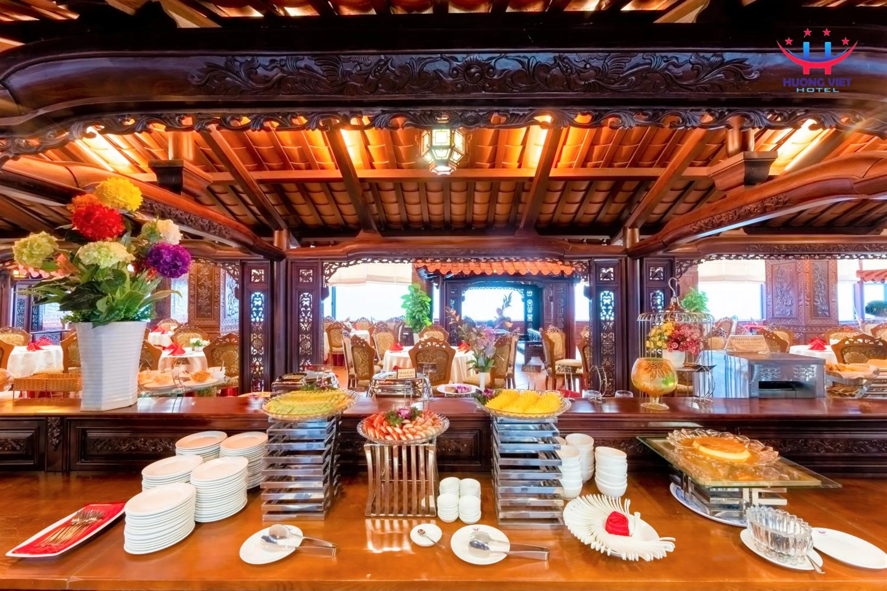 Buffet breakfast in Huong Viet Hotel Quy Nhon - Beachfront