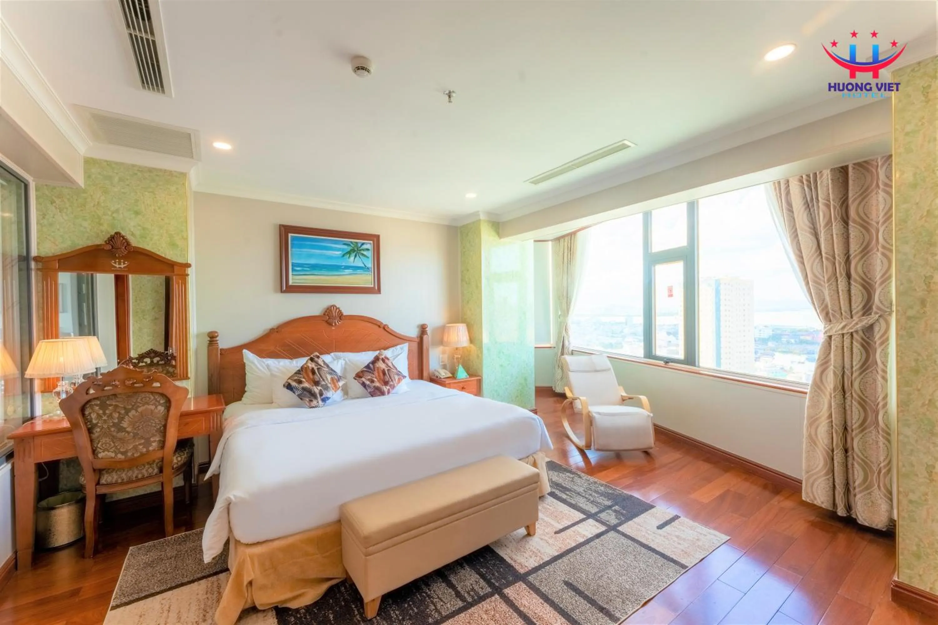 Bedroom, Bed in Huong Viet Hotel Quy Nhon - Beachfront