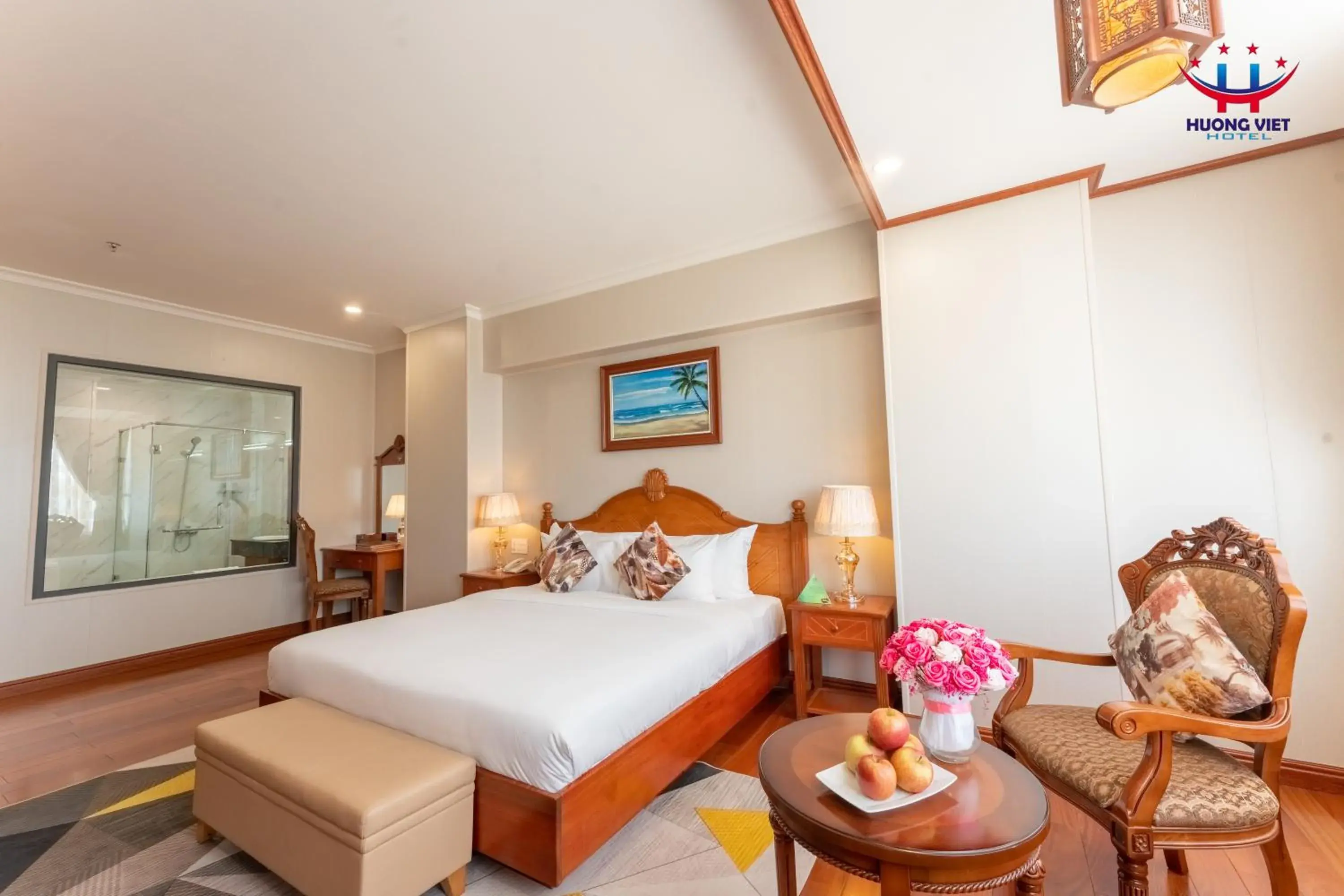 Bedroom, Bed in Huong Viet Hotel Quy Nhon - Beachfront Bedroom, Bed in Huong Viet Hotel Quy Nhon - Beachfront