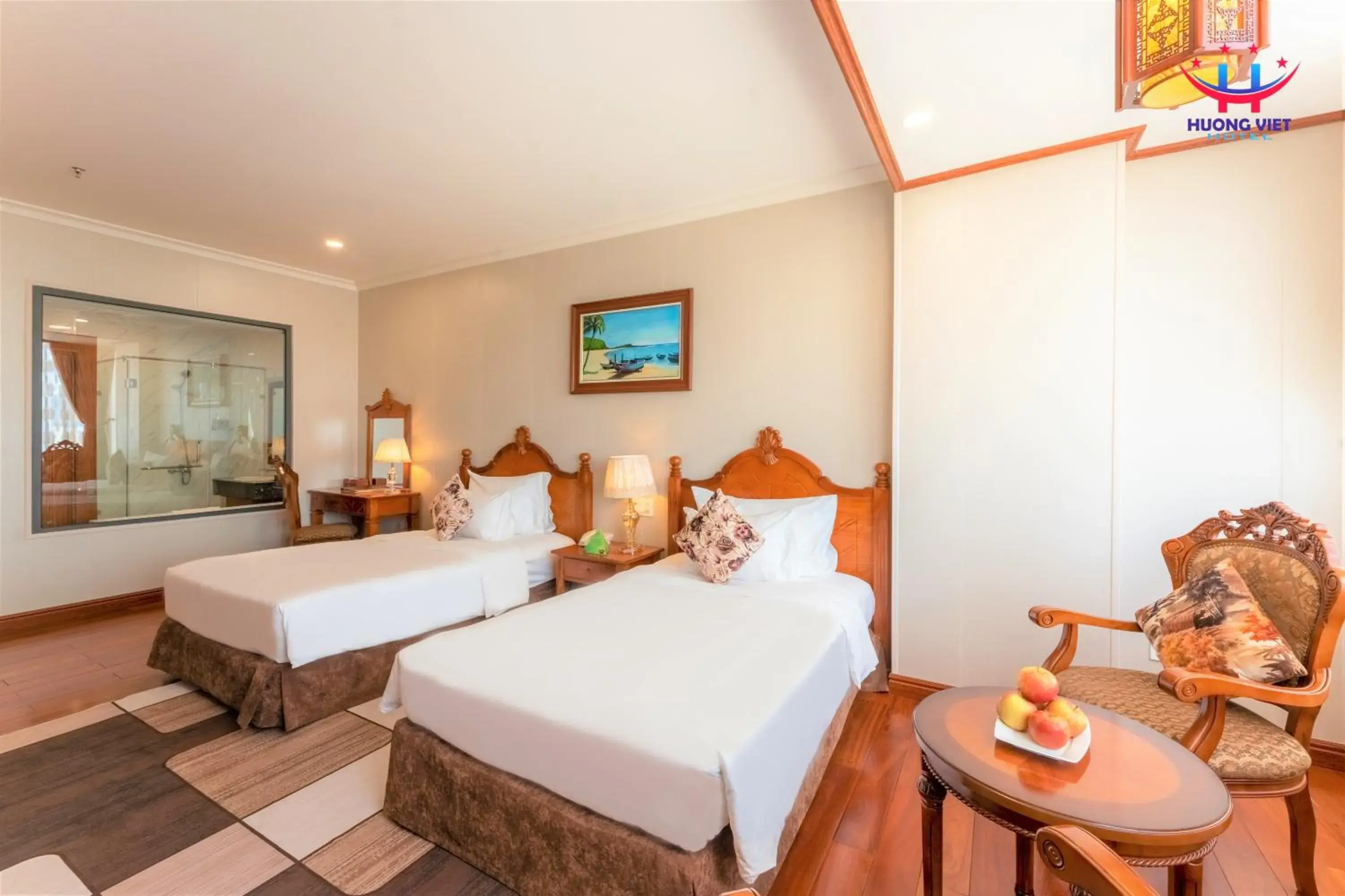 Bedroom, Bed in Huong Viet Hotel Quy Nhon - Beachfront Bedroom, Bed in Huong Viet Hotel Quy Nhon - Beachfront