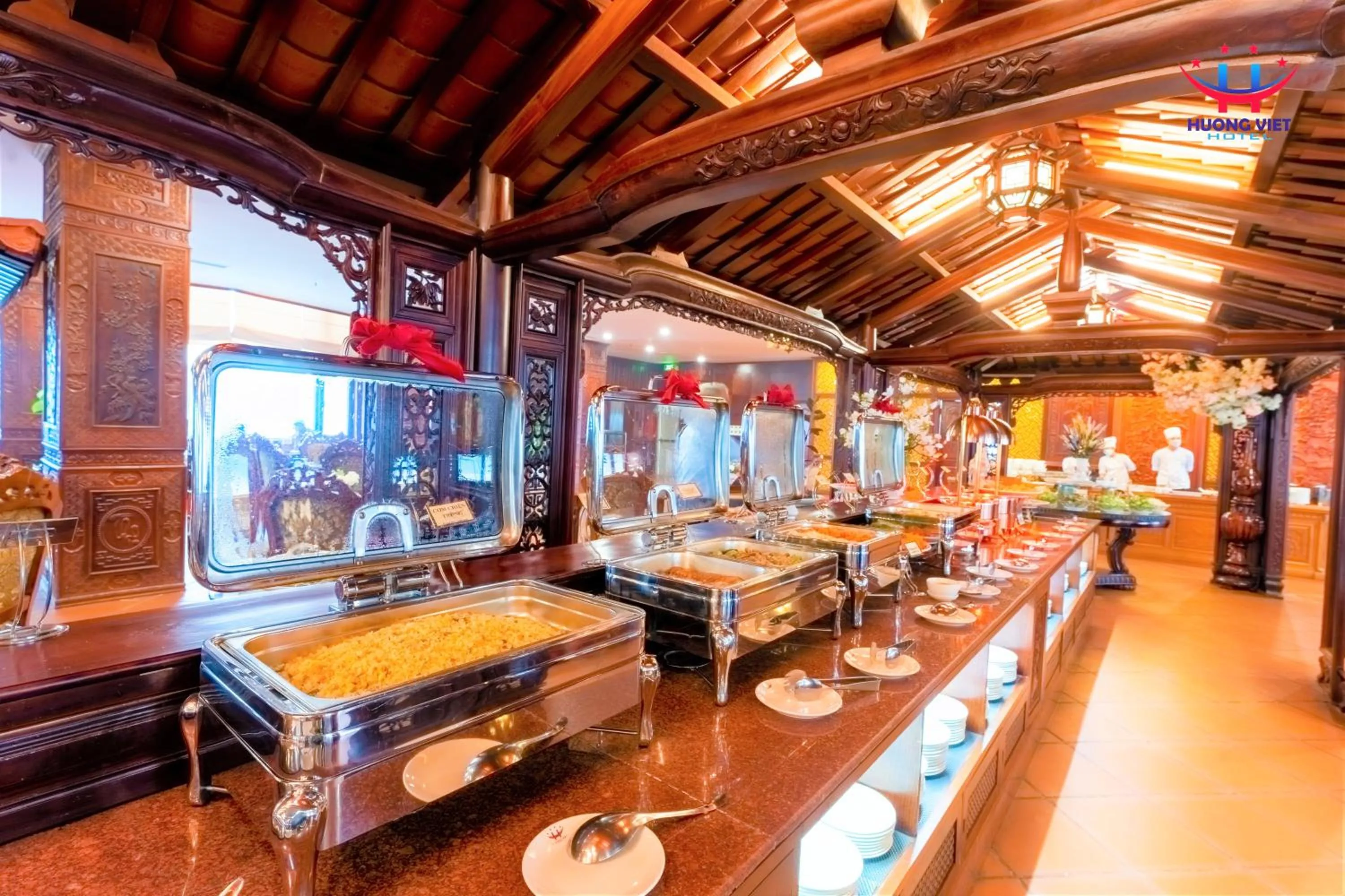 Buffet breakfast in Huong Viet Hotel Quy Nhon - Beachfront