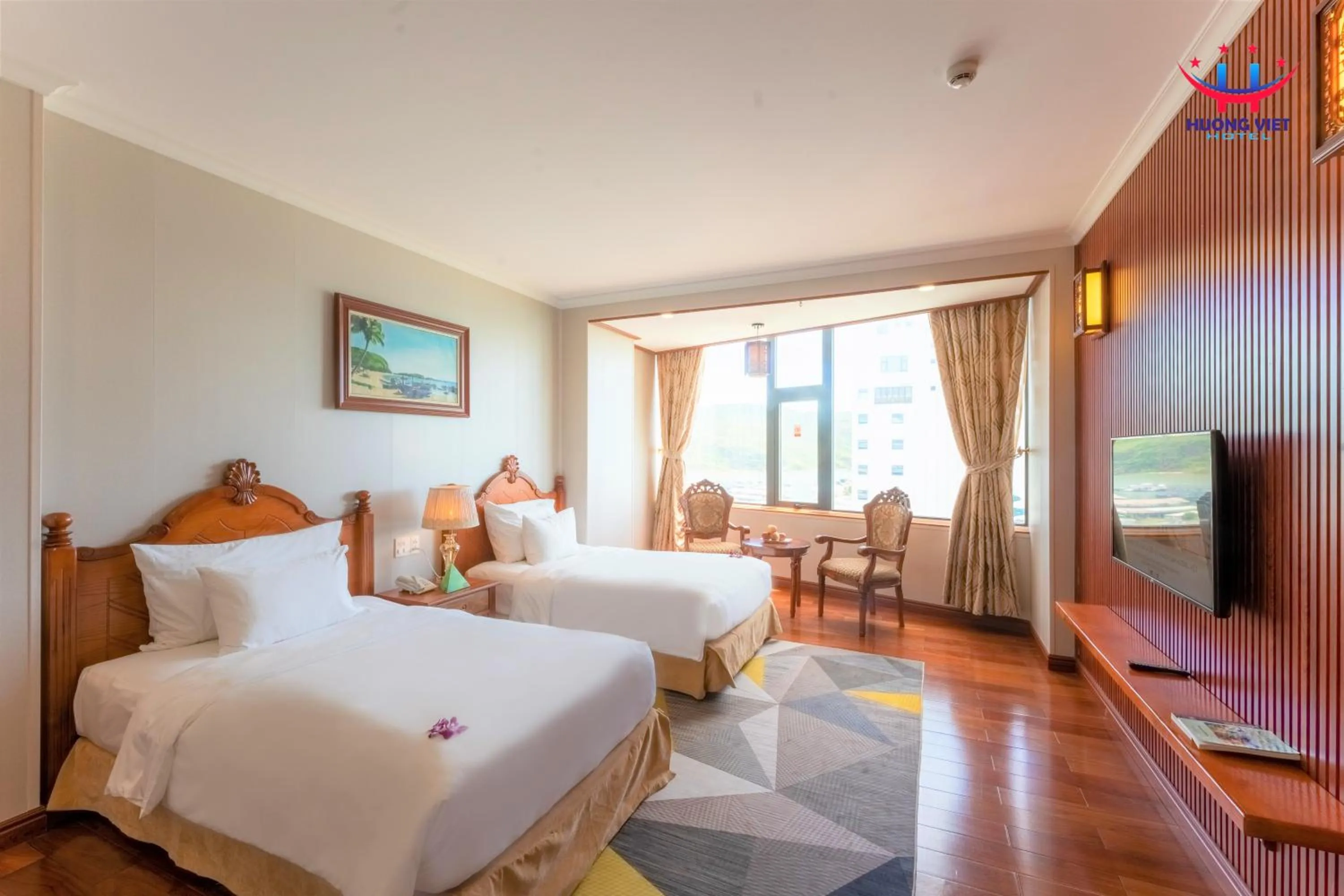 Bedroom, Bed in Huong Viet Hotel Quy Nhon - Beachfront