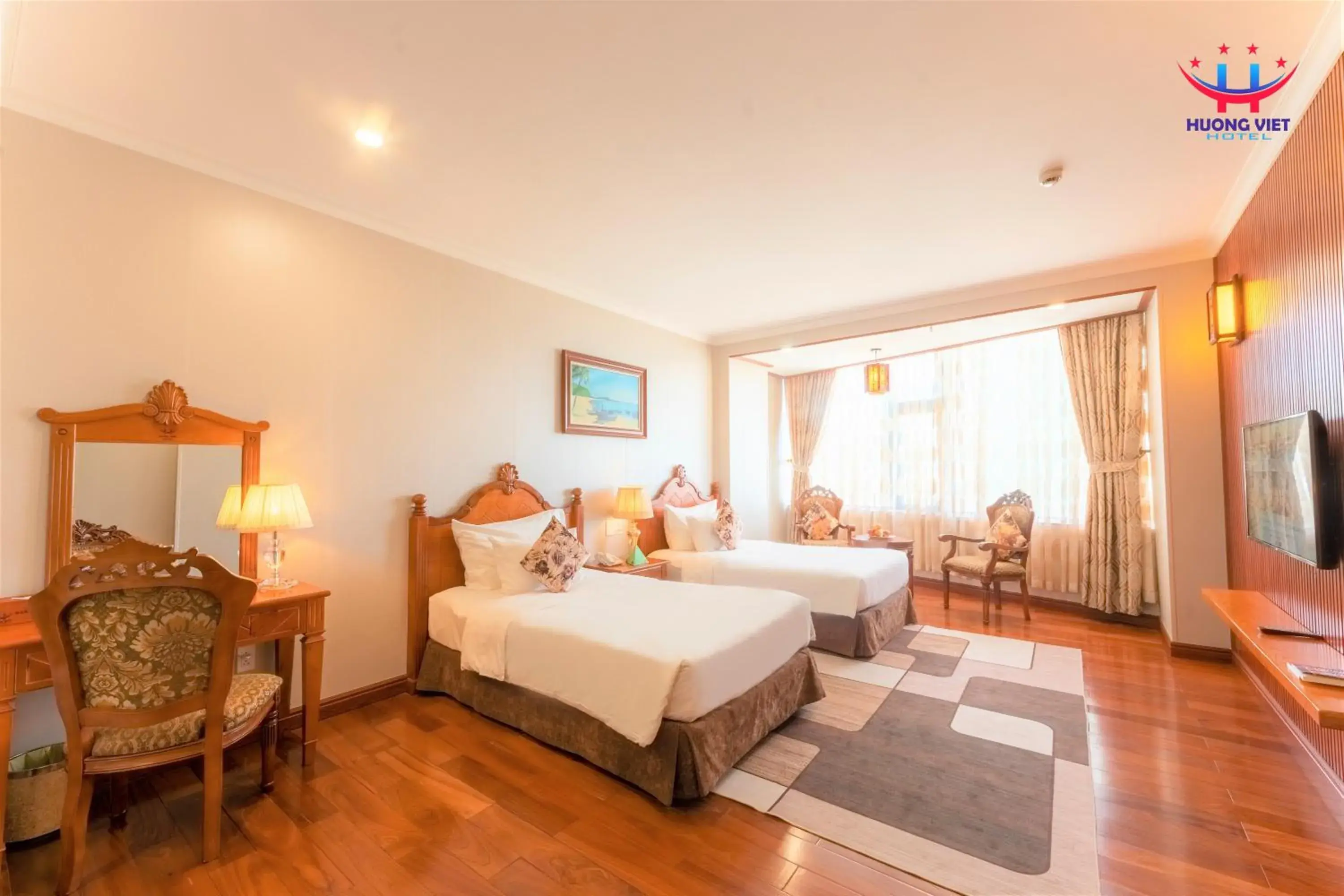 Bedroom, Bed in Huong Viet Hotel Quy Nhon - Beachfront Bedroom, Bed in Huong Viet Hotel Quy Nhon - Beachfront