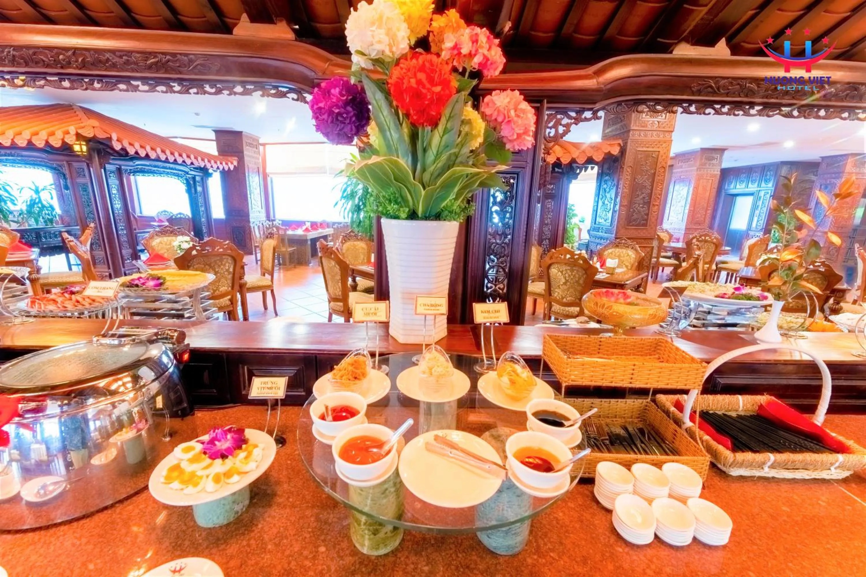 Buffet breakfast in Huong Viet Hotel Quy Nhon - Beachfront