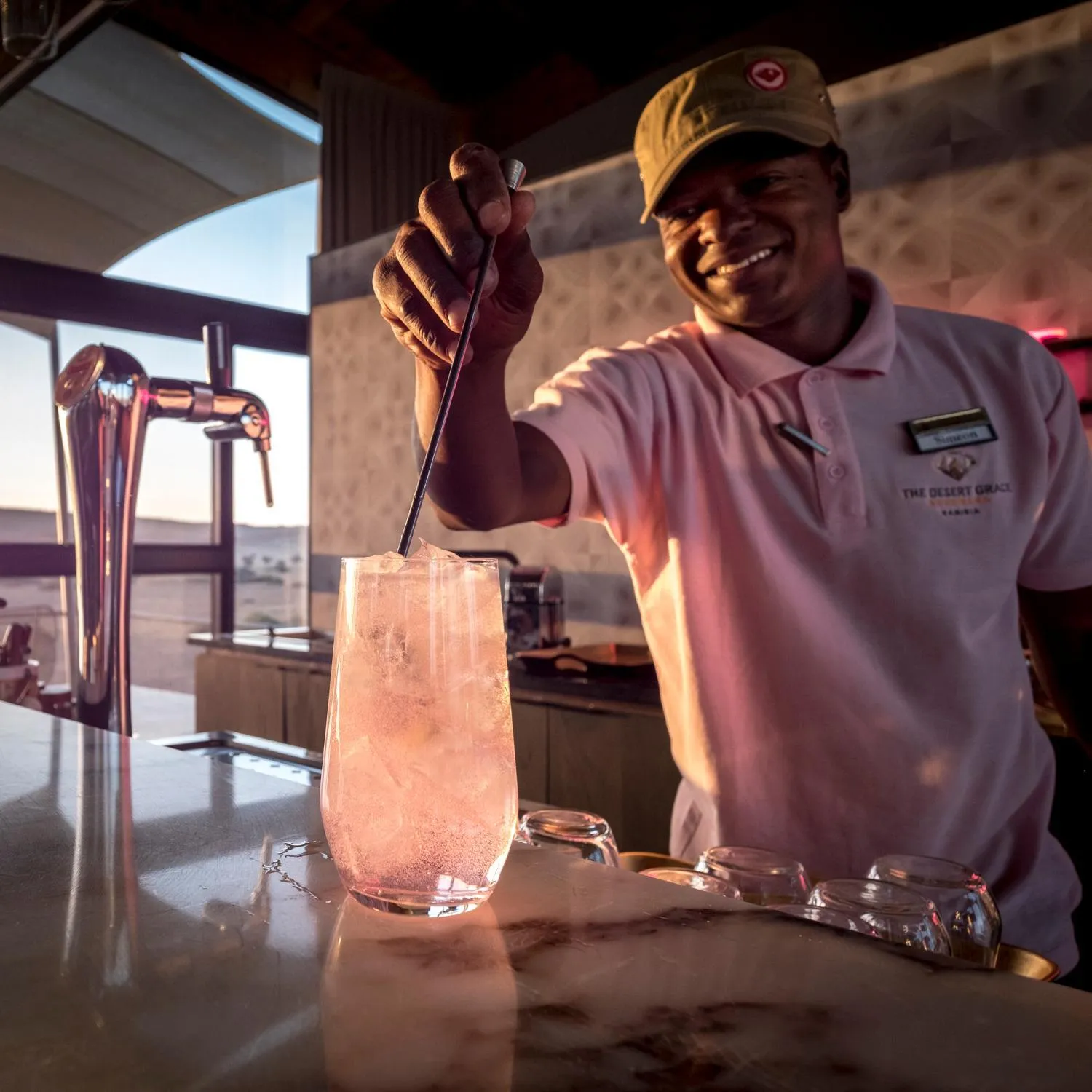 Lounge or bar in The Desert Grace