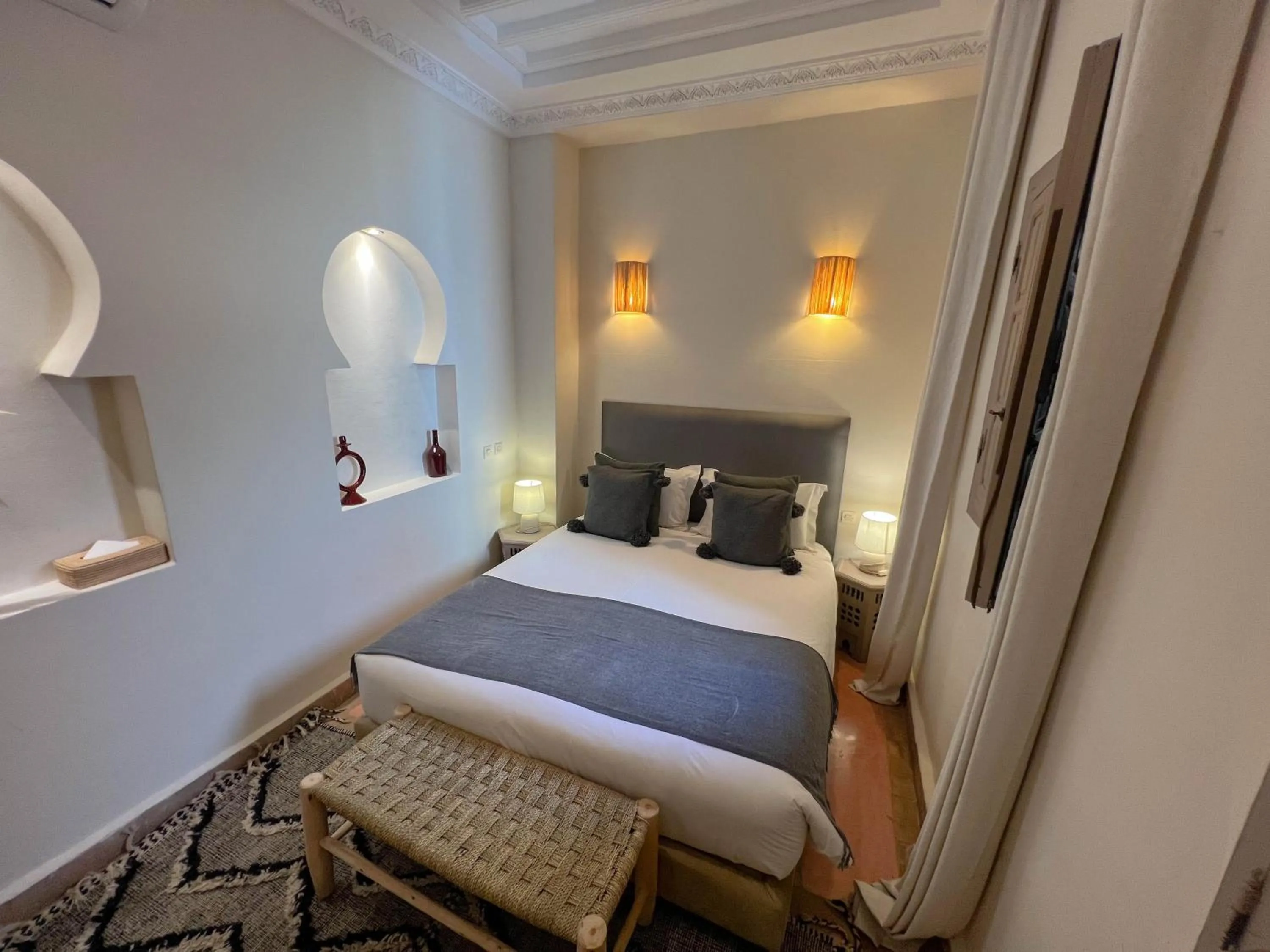 Bed in Riad Jonan & Spa