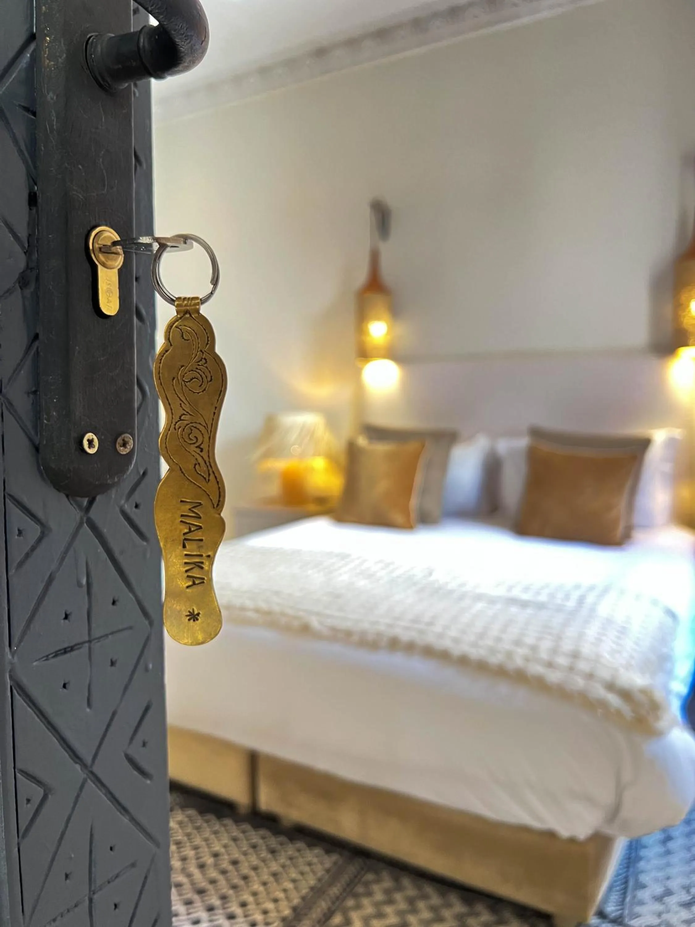 Bed in Riad Jonan & Spa