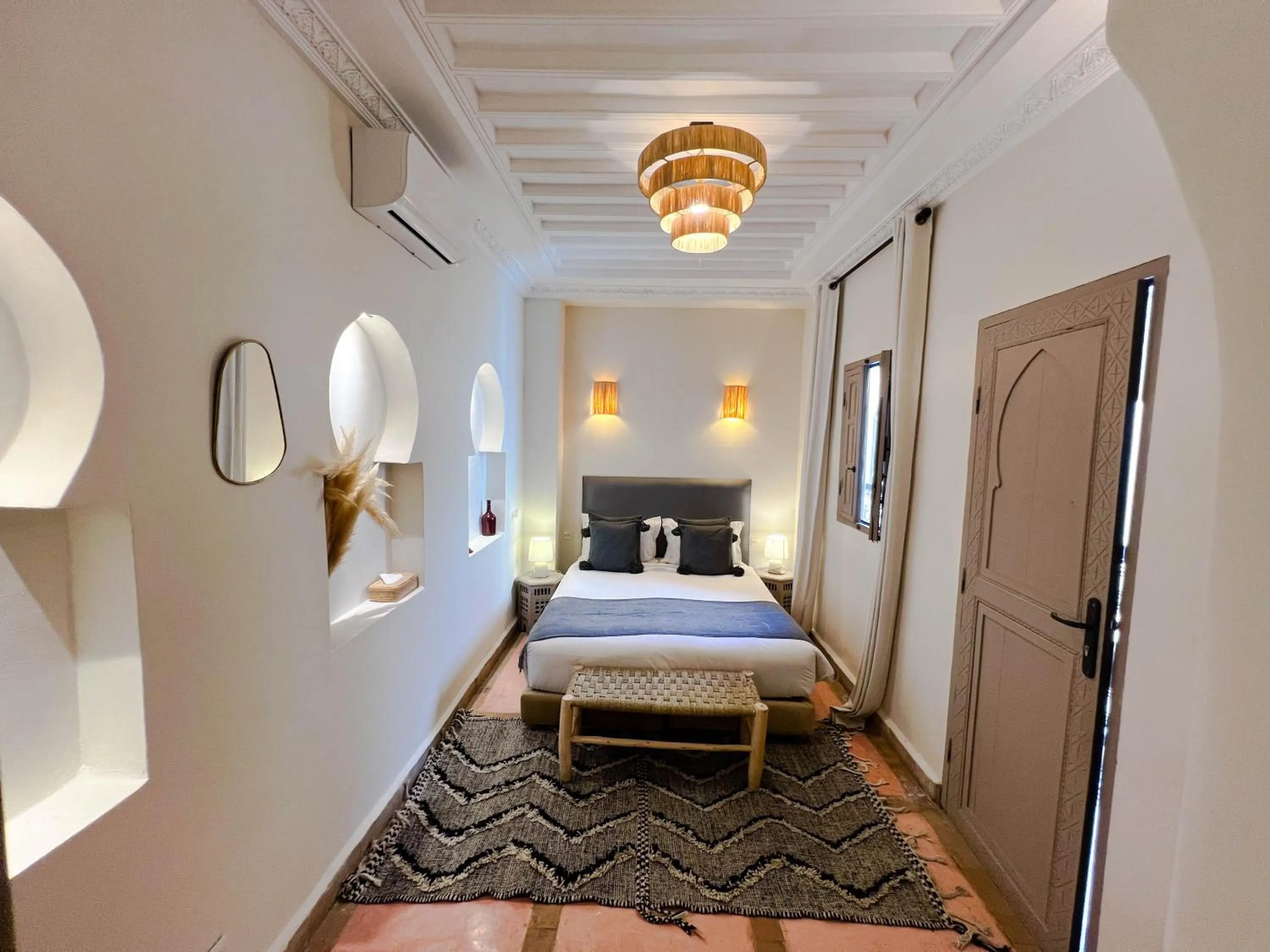 Bed in Riad Jonan & Spa