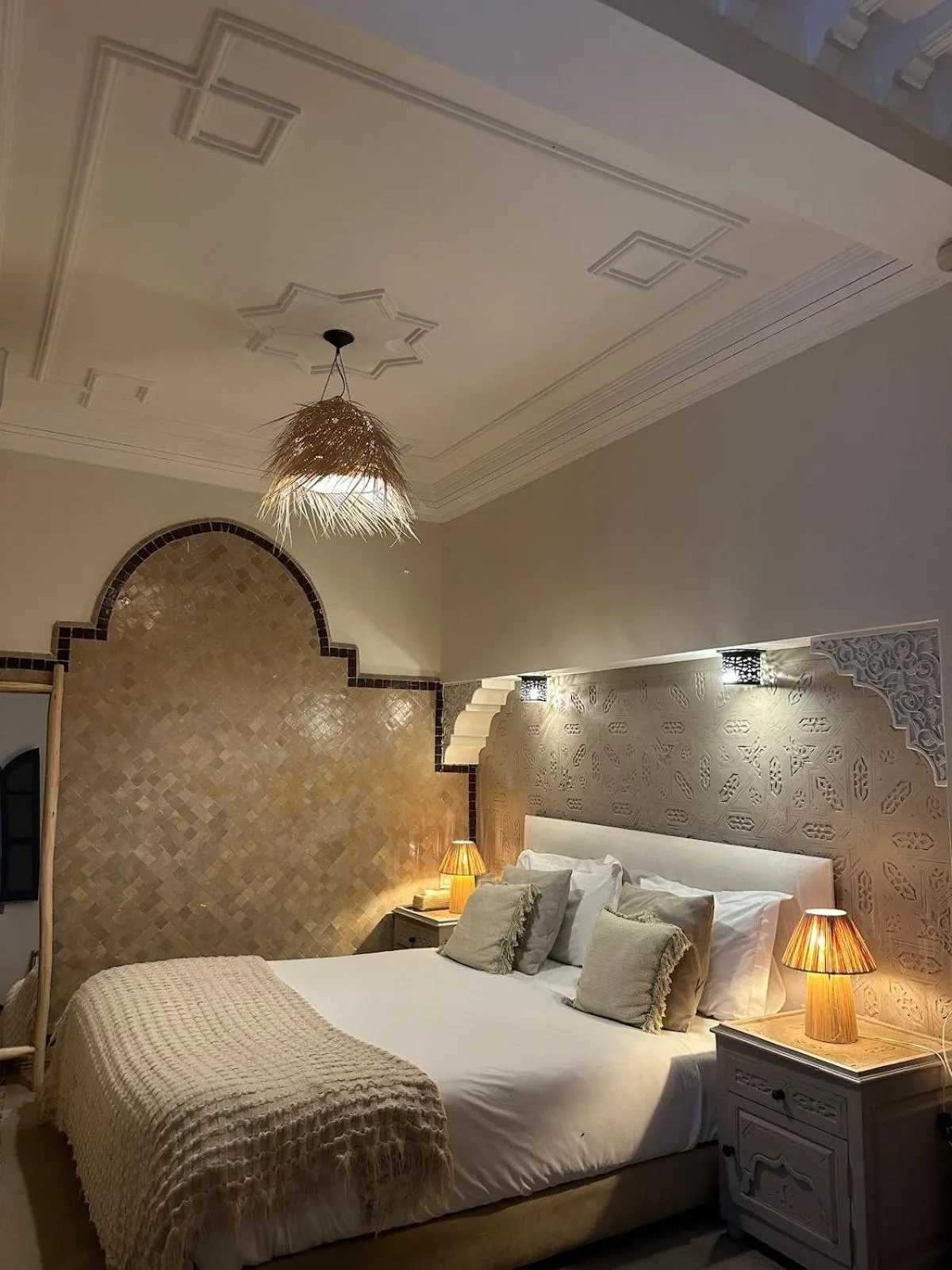 Bed in Riad Jonan & Spa