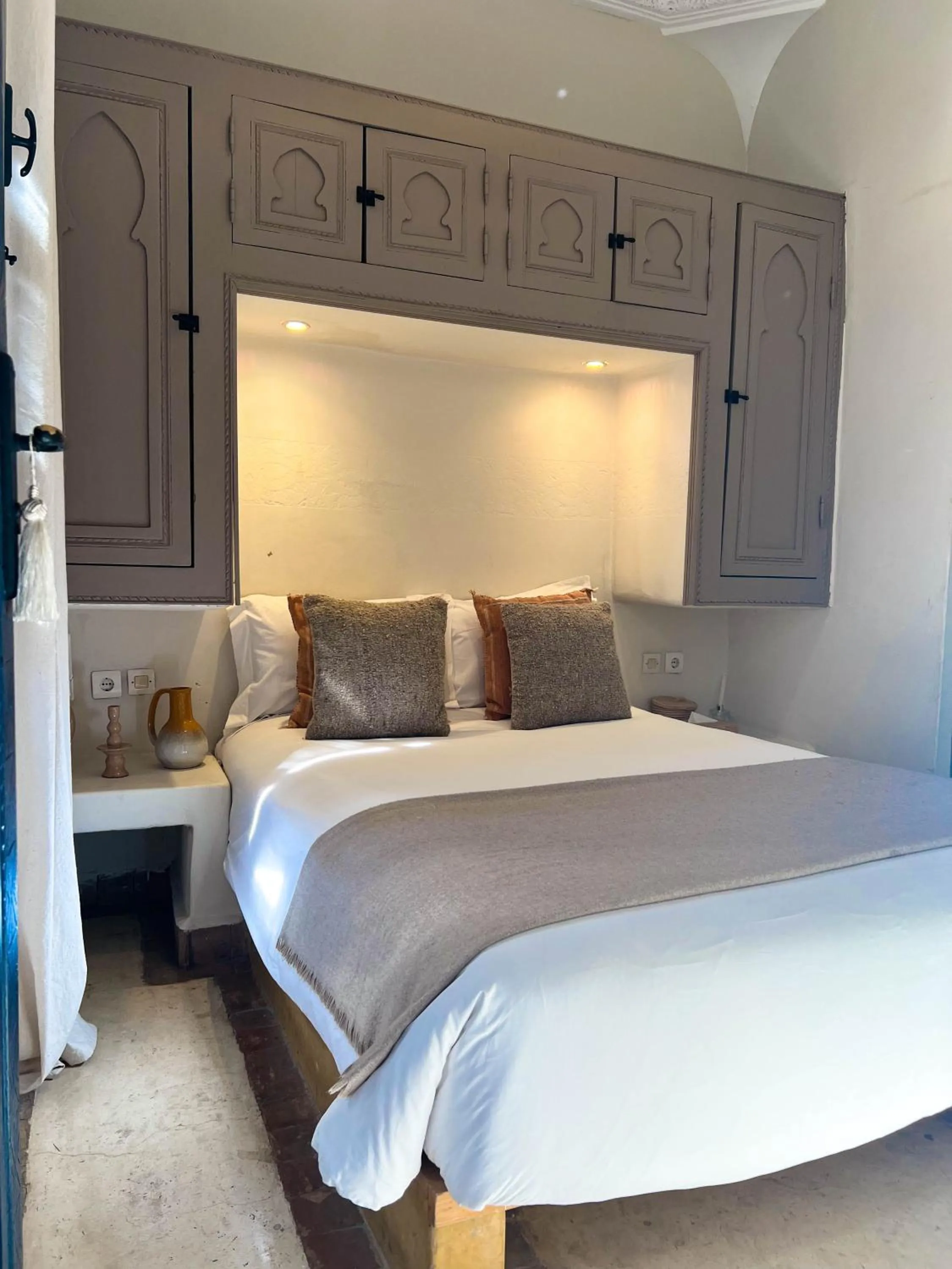 Bed in Riad Jonan & Spa