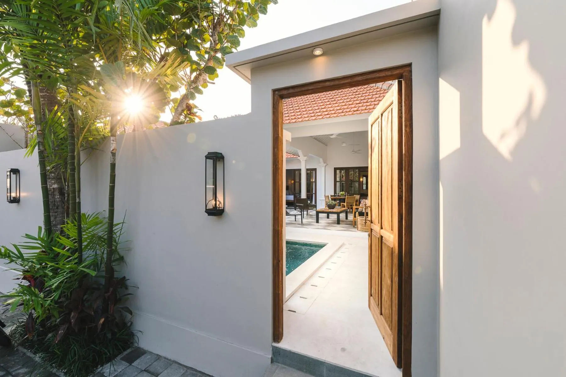 Facade/entrance in Villa Luma