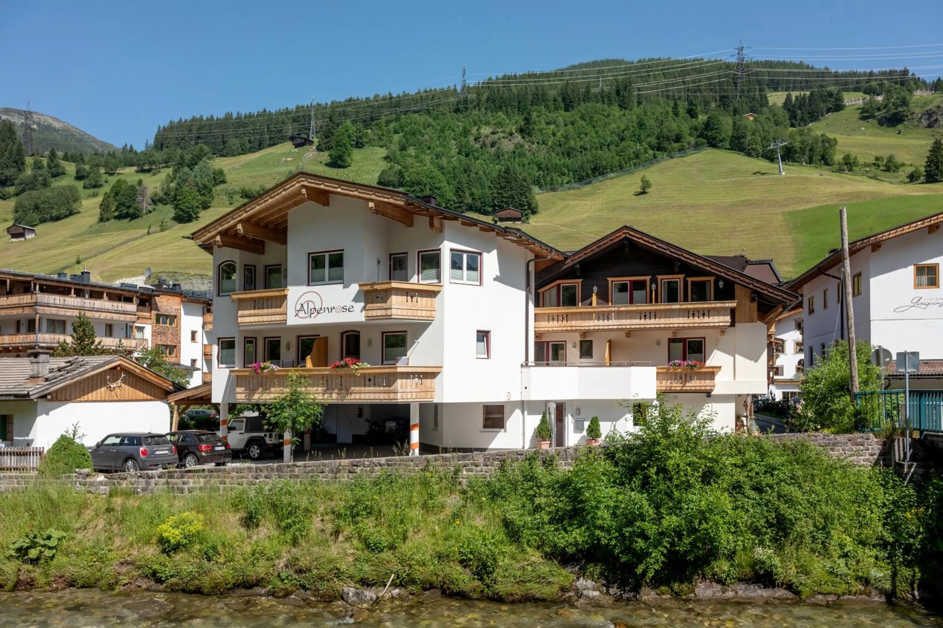 Property building in alpenrose hotel-garni
