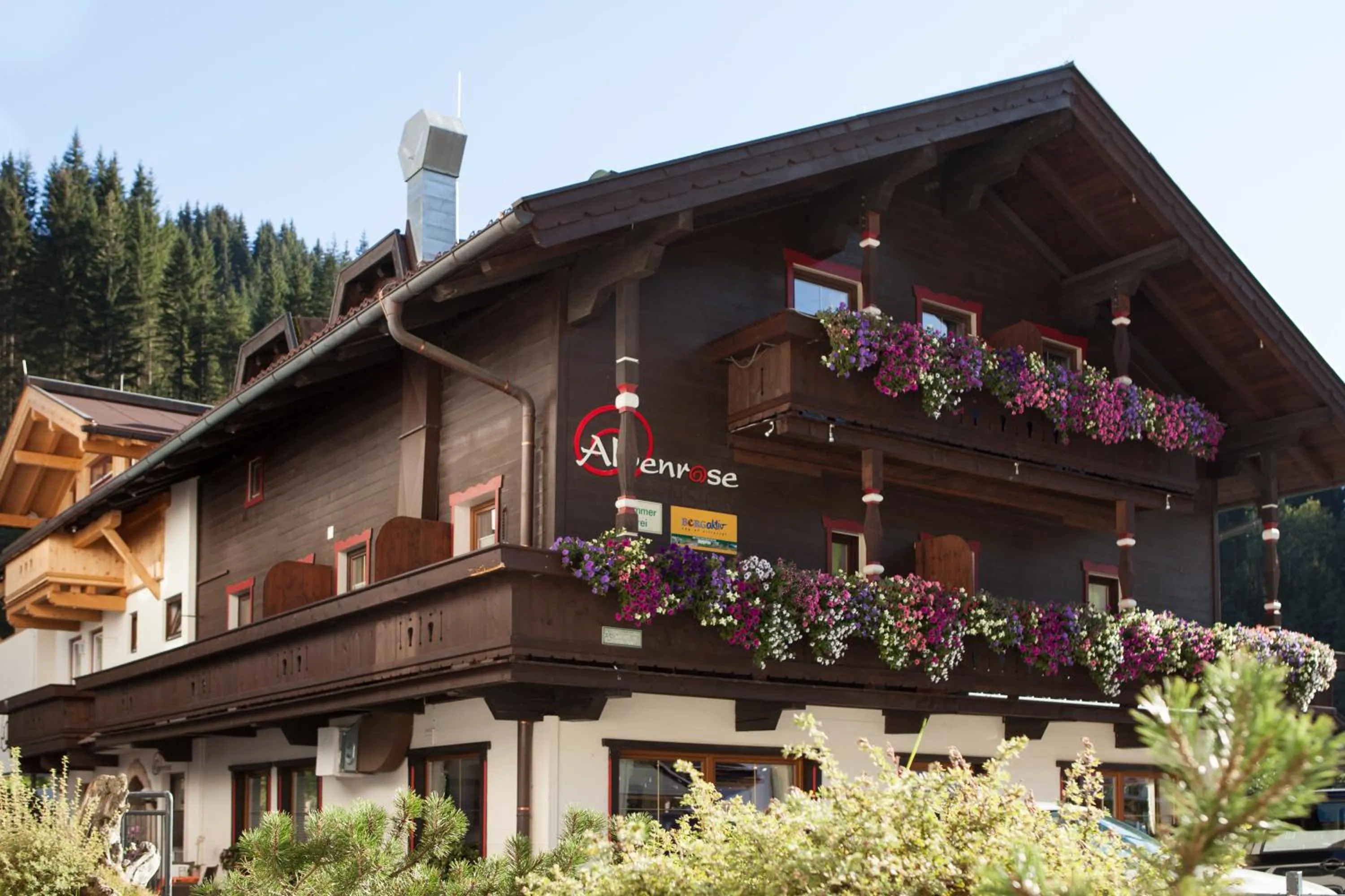 Property building in alpenrose hotel-garni
