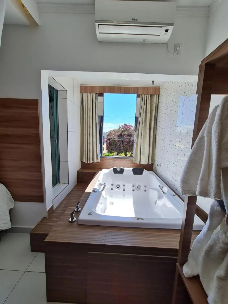 Bed in Pousada Araras