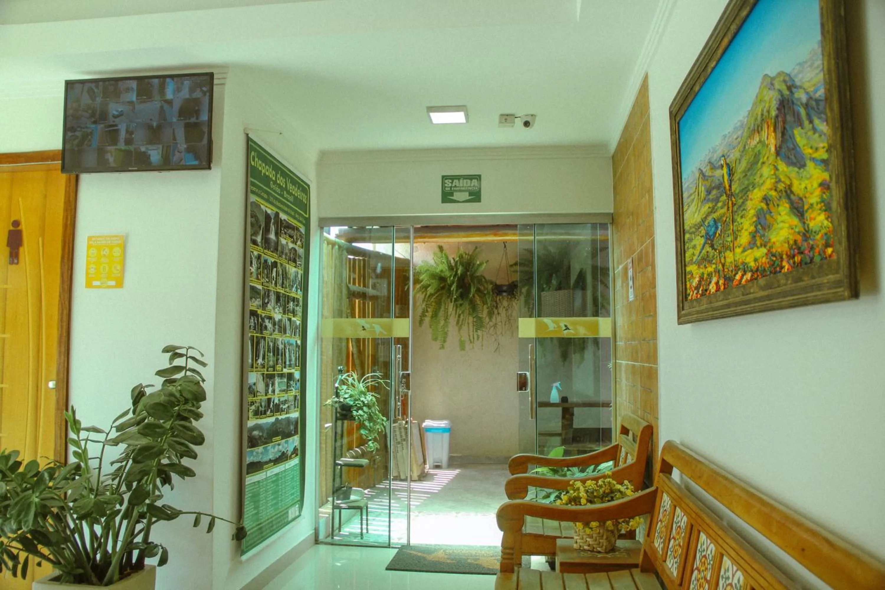 Lobby or reception in Pousada Araras