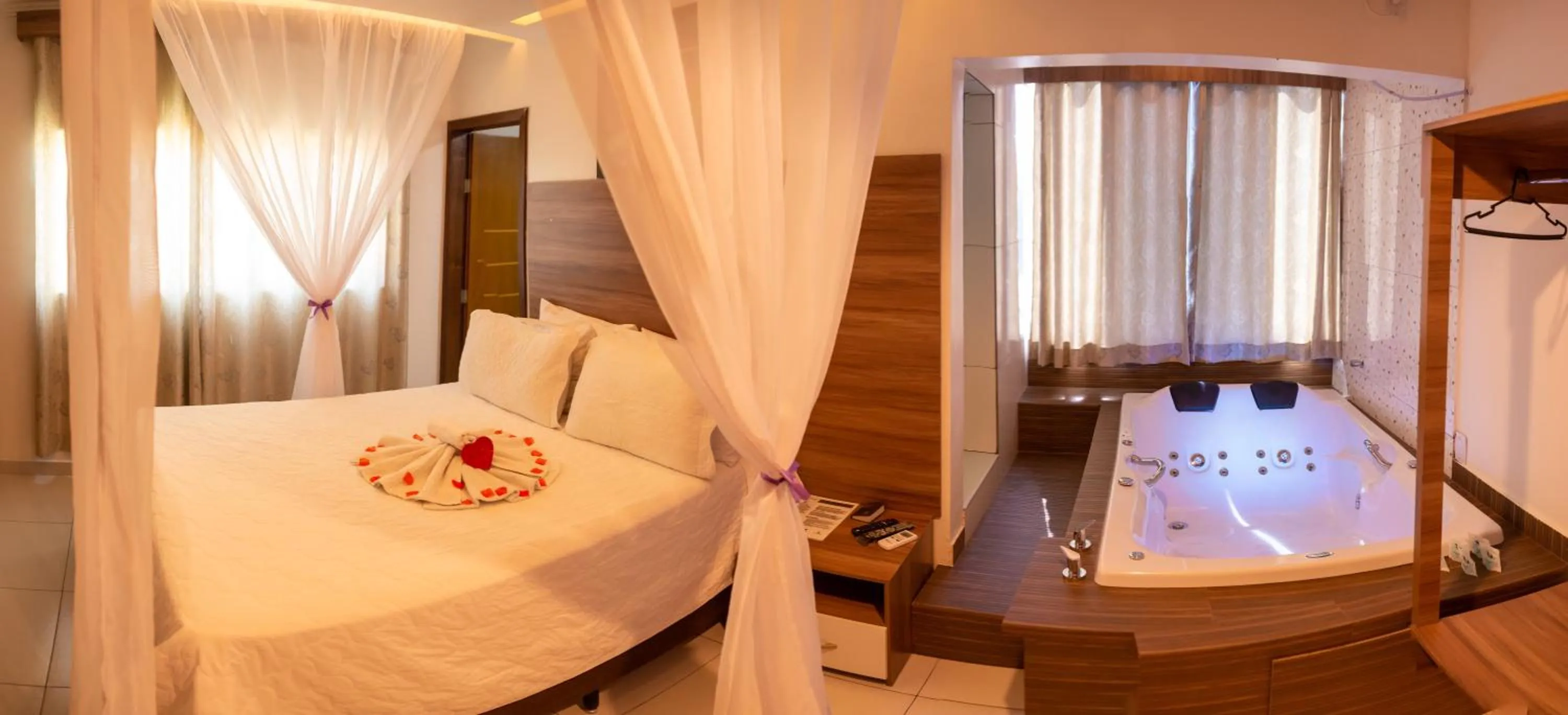 Bed in Pousada Araras