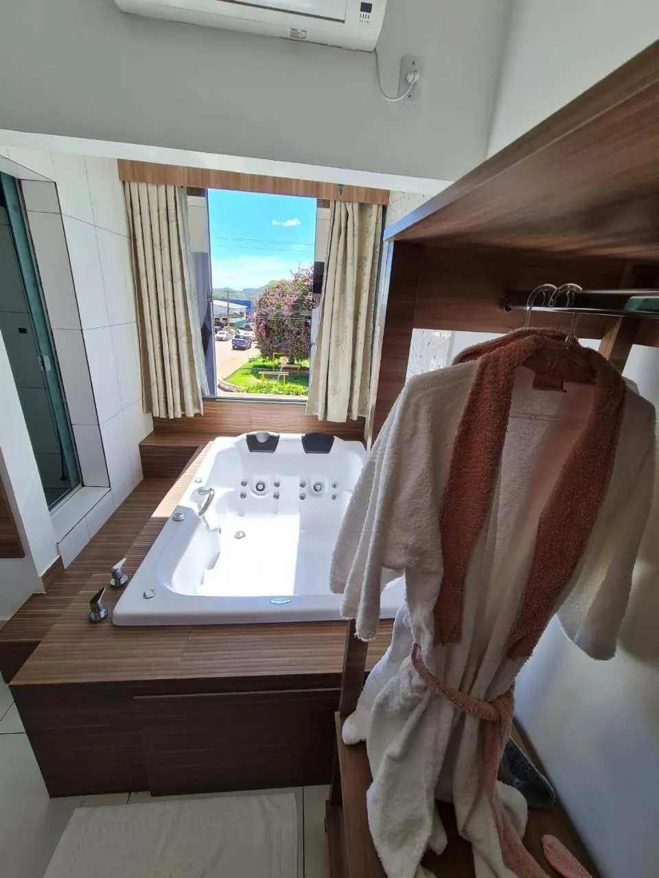 Bed in Pousada Araras