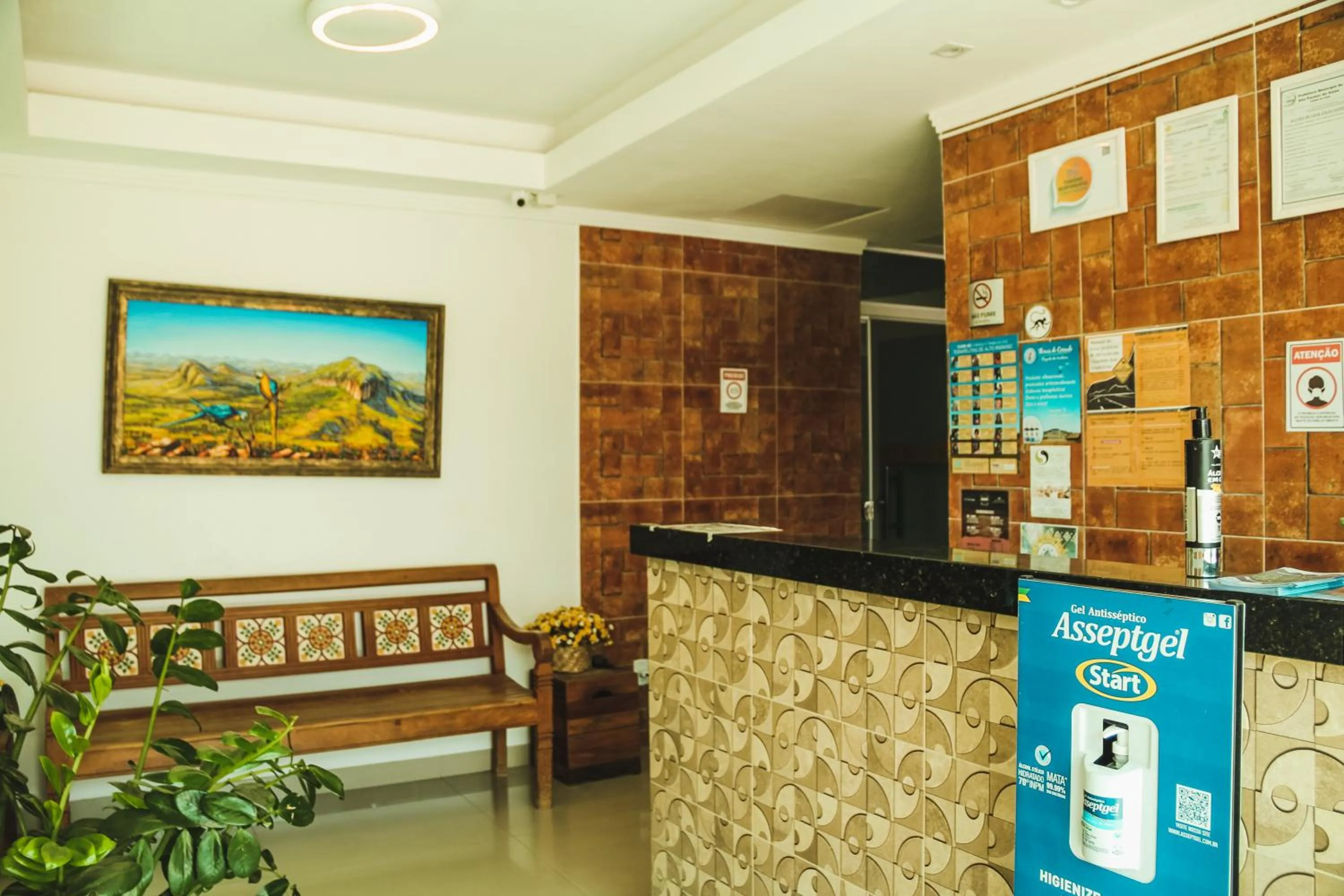 Lobby or reception in Pousada Araras