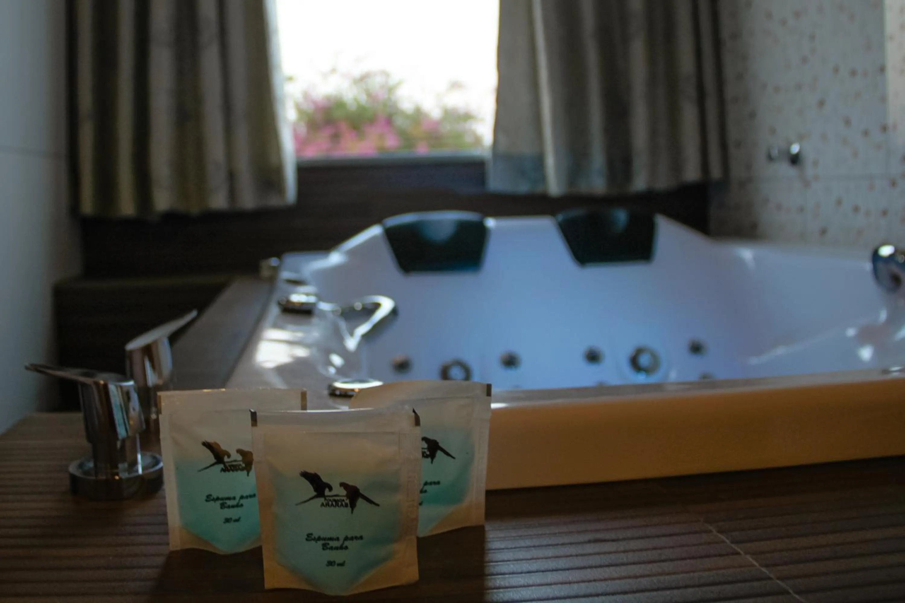 Bed in Pousada Araras