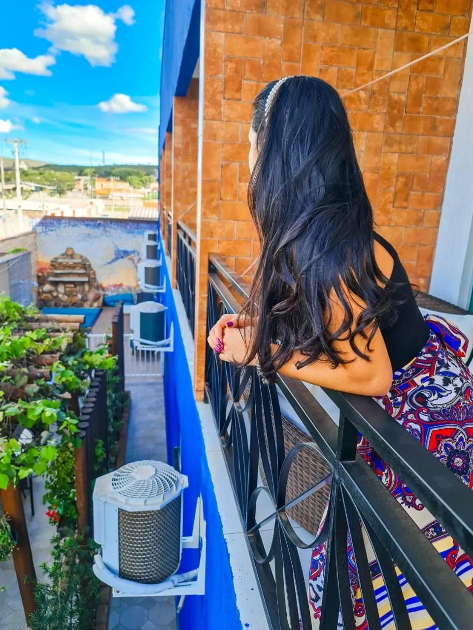 Balcony/Terrace in Pousada Araras