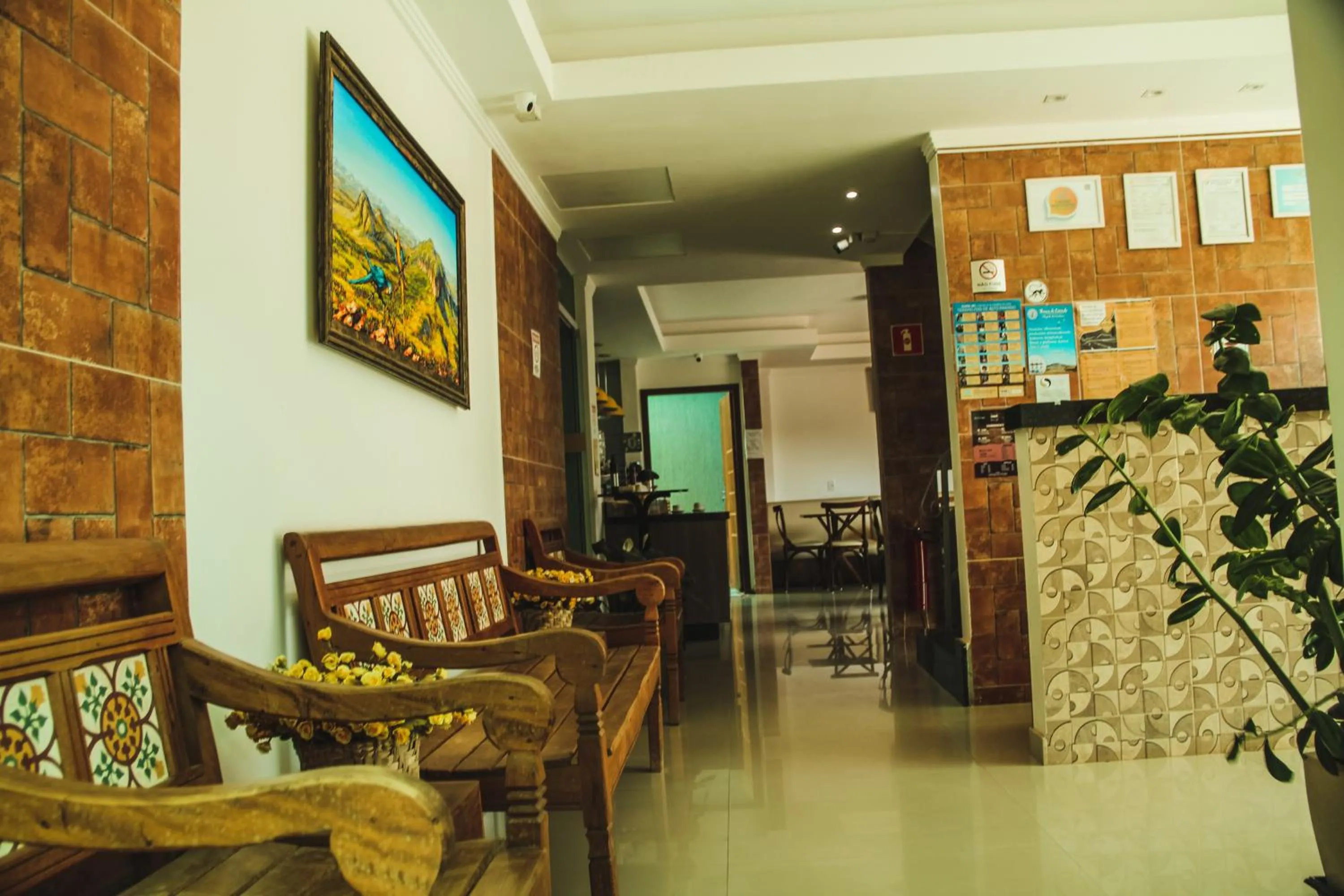 Lobby or reception in Pousada Araras