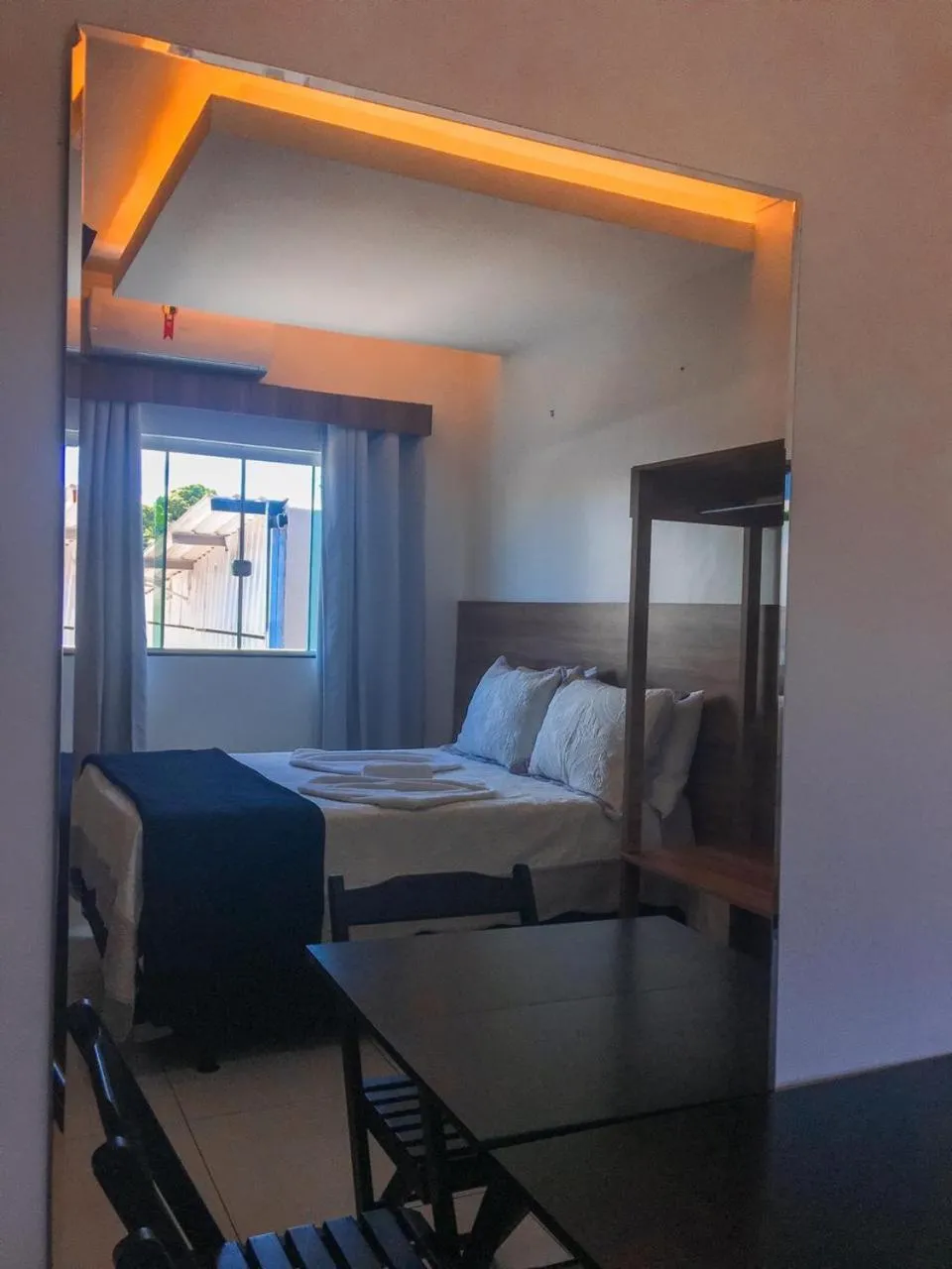 Bed in Pousada Araras