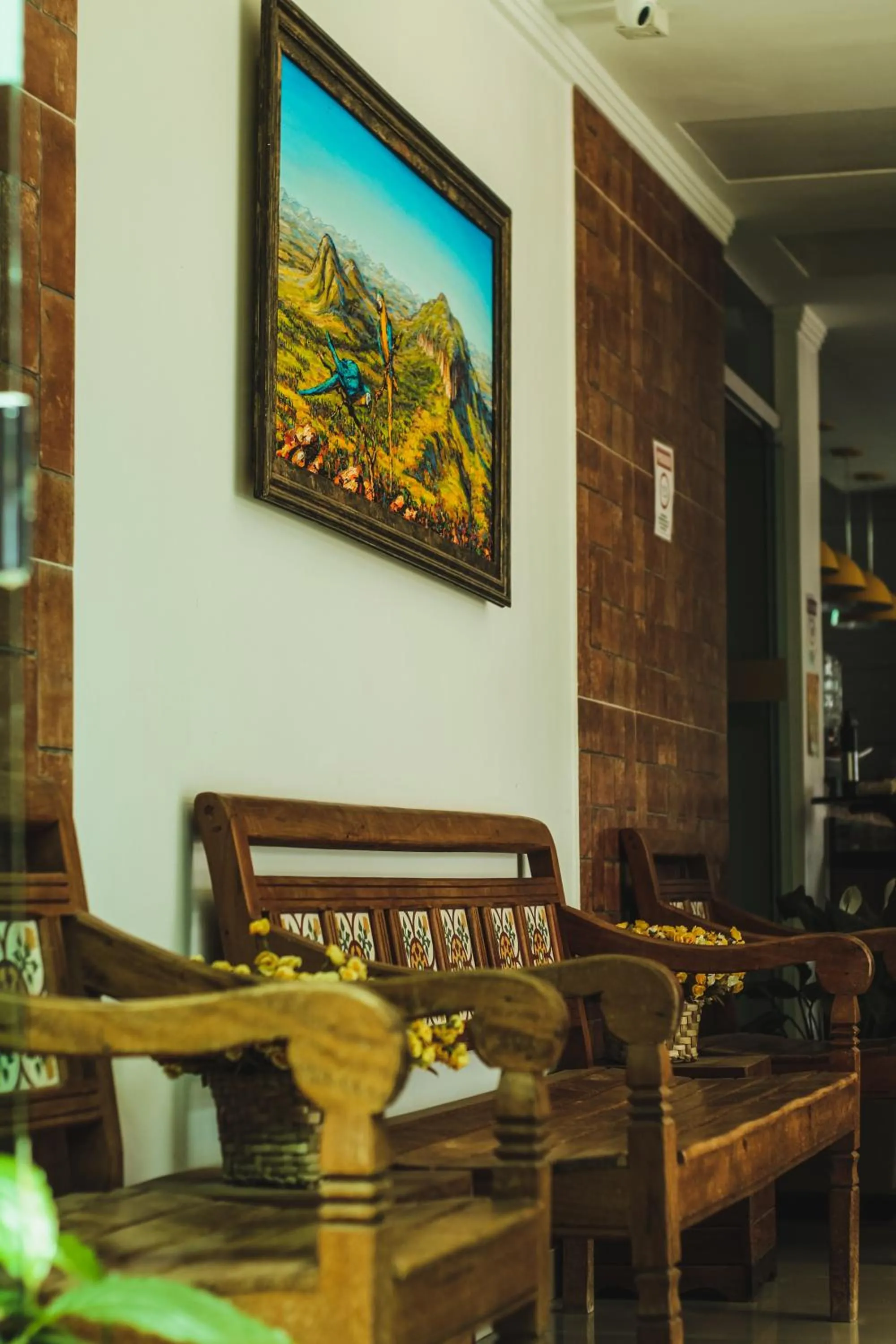 Lobby or reception in Pousada Araras