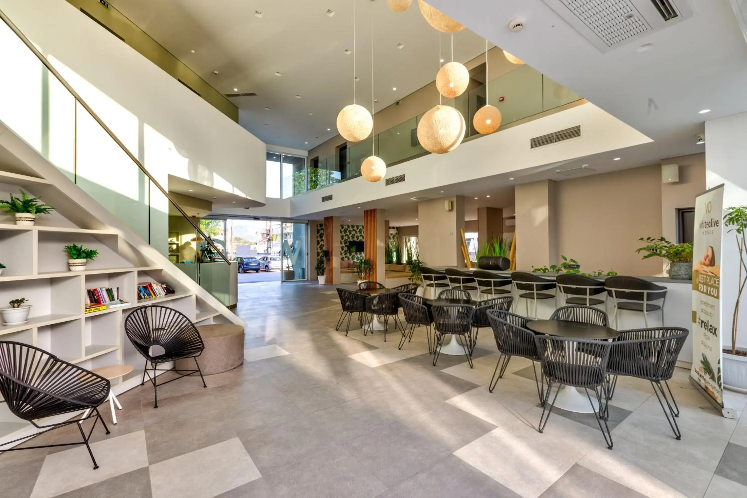 Lobby or reception in White Olive Premium Laganas Lobby or reception in White Olive Premium Laganas